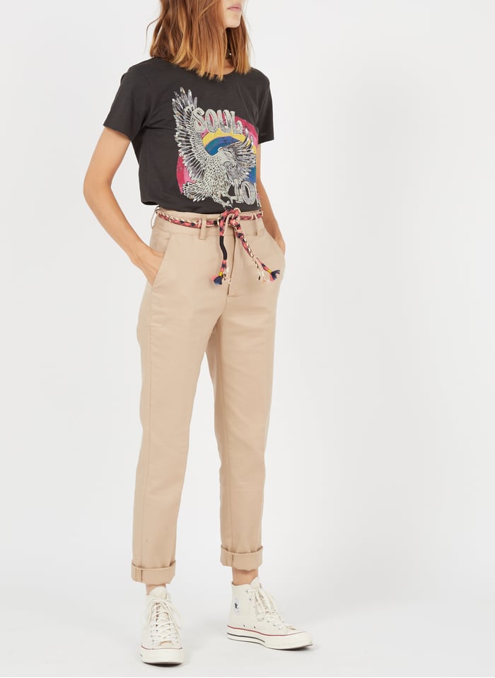 Straight High Rise Pants With Belt Grege Lab Dip Women Place Des Tendances Straight High Rise Pants With Belt Grege Lab Dip Women Place Des Tendances