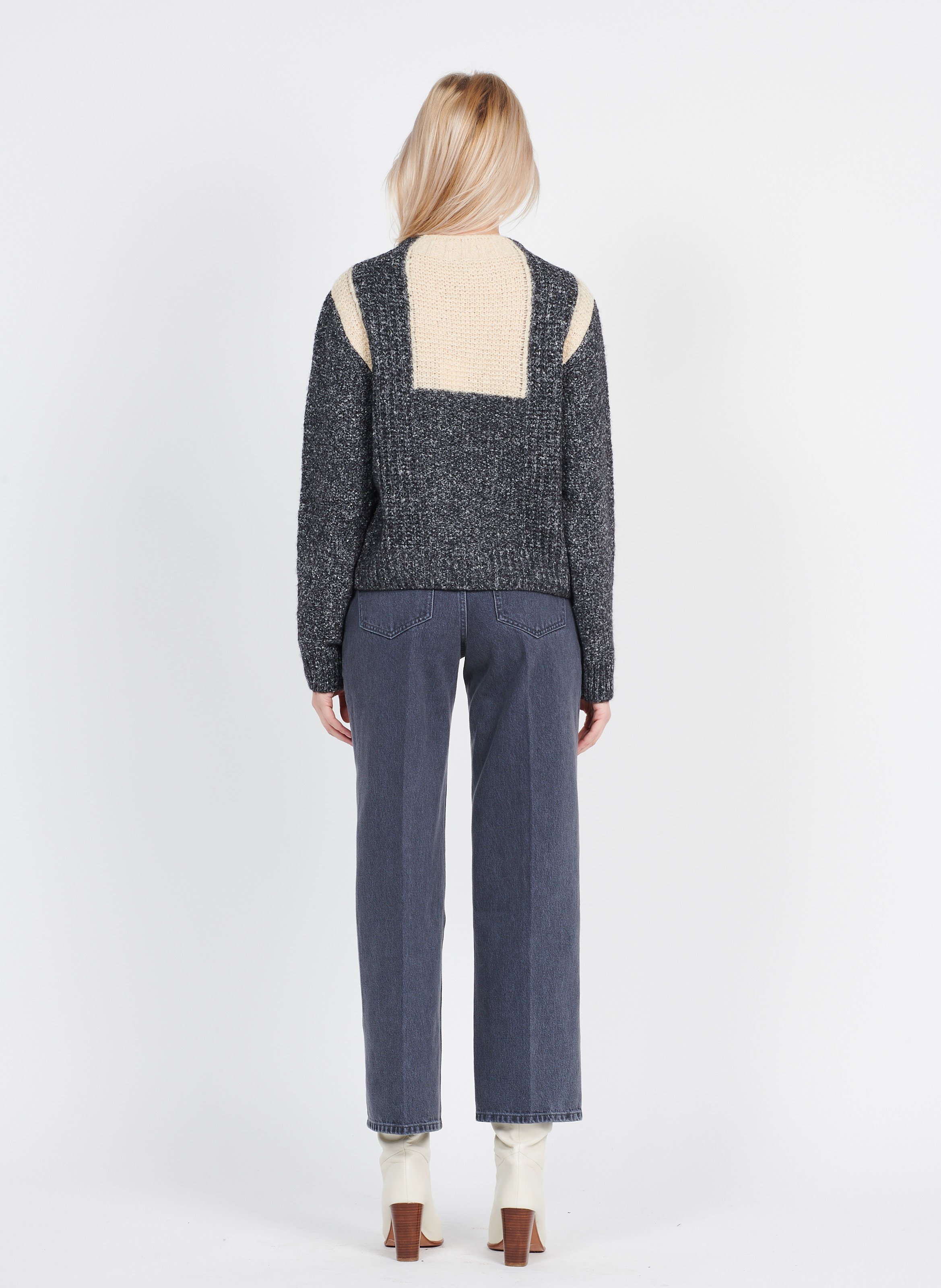 Straightleg Cotton Jeans Light Grey Lab Dip Women Place des Tendances