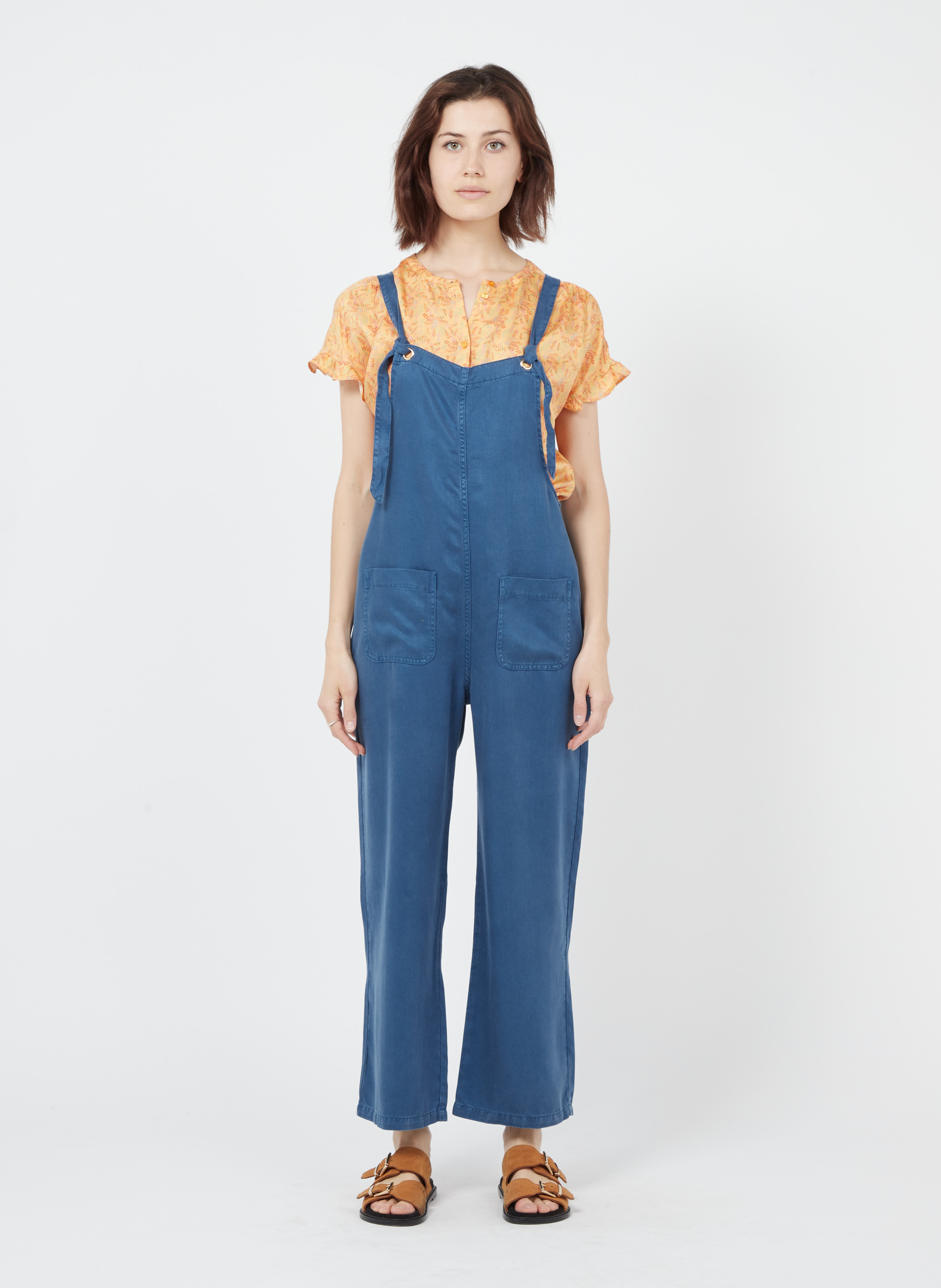 Wideleg Lyocell Overalls Nocturne Lab Dip Women Place des Tendances