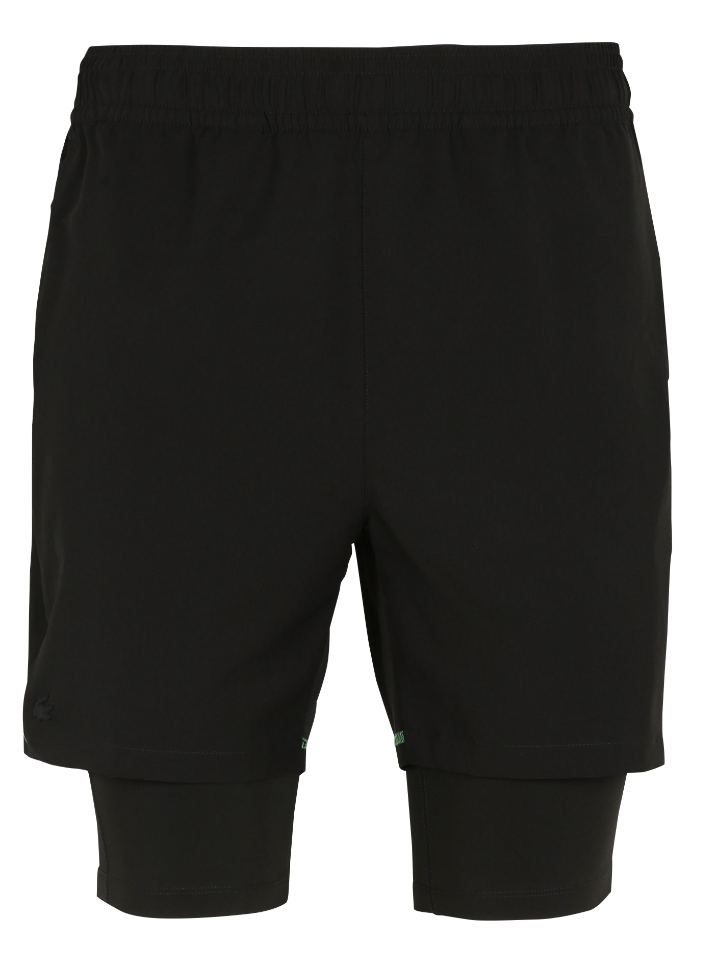 mens black lacoste shorts