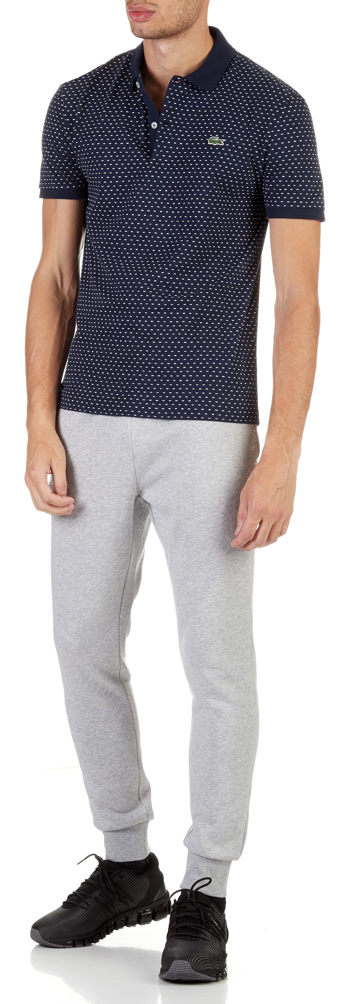 lacoste slim fit joggers grey