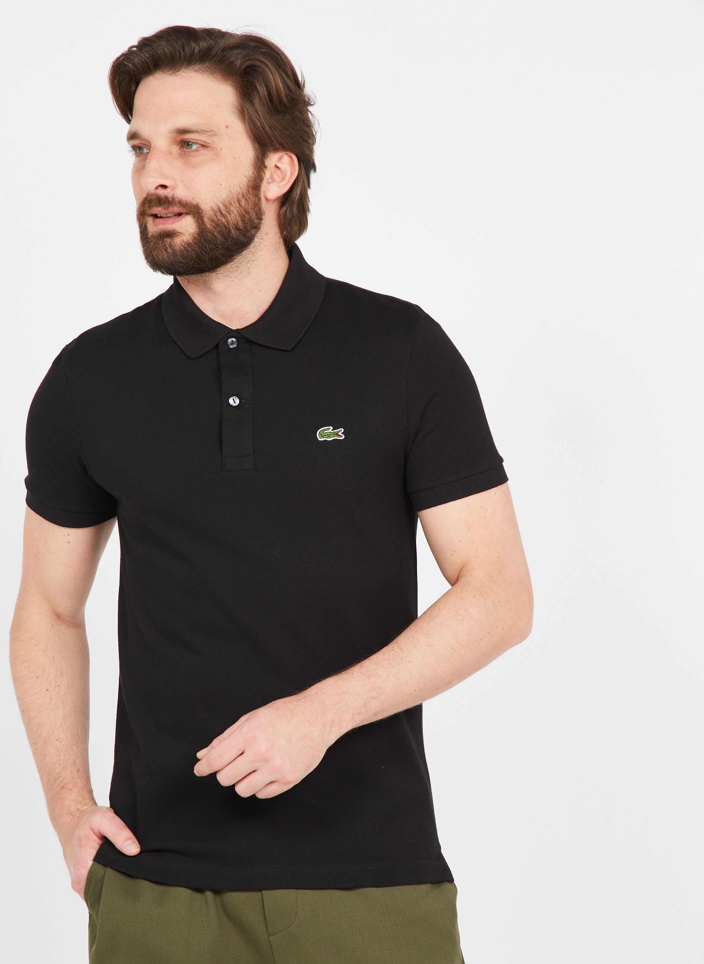 black polo shirt lacoste