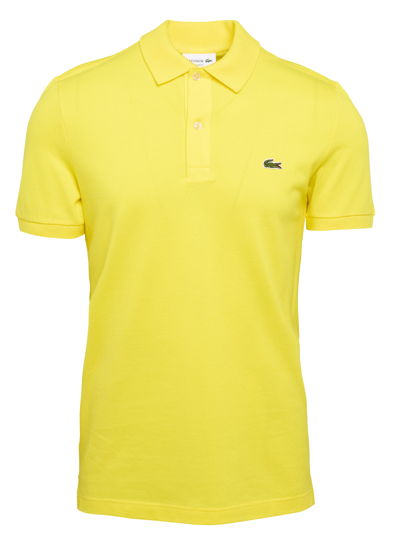 yellow lacoste shirt