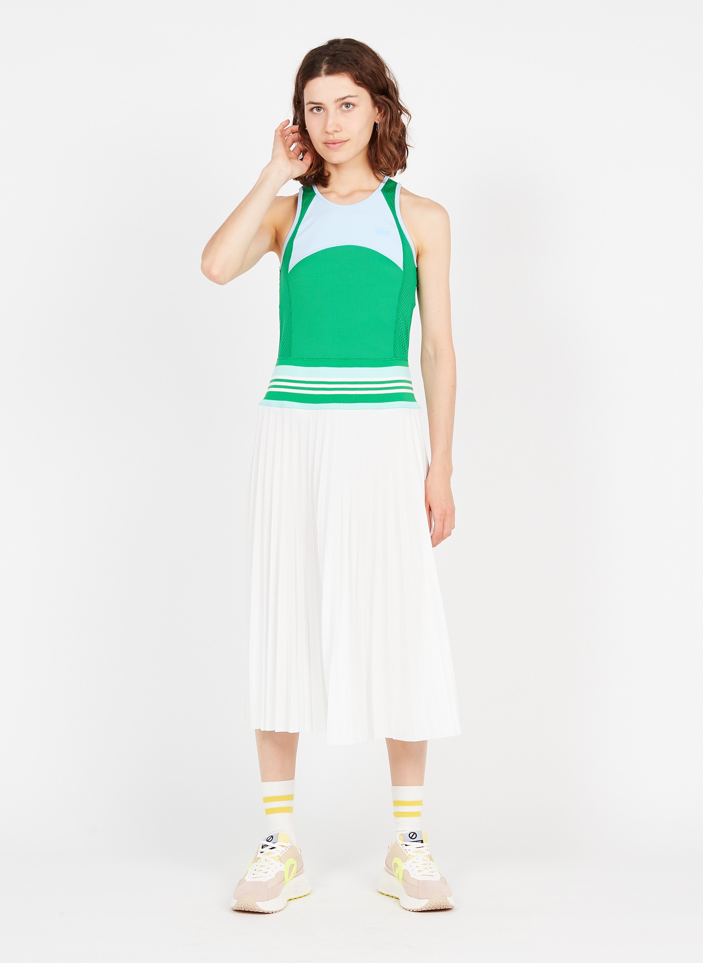 Sale Printed Round-neck Midi Dress 