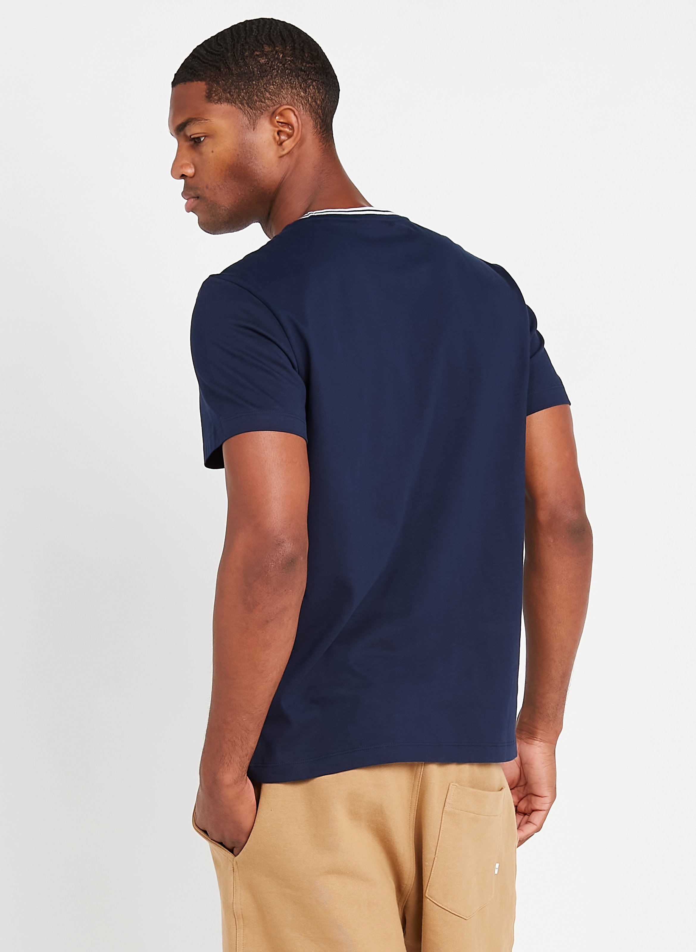 Round Neck Marine/blanc Lacoste - Men 