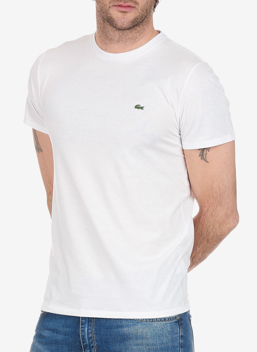 t shirt lacoste white