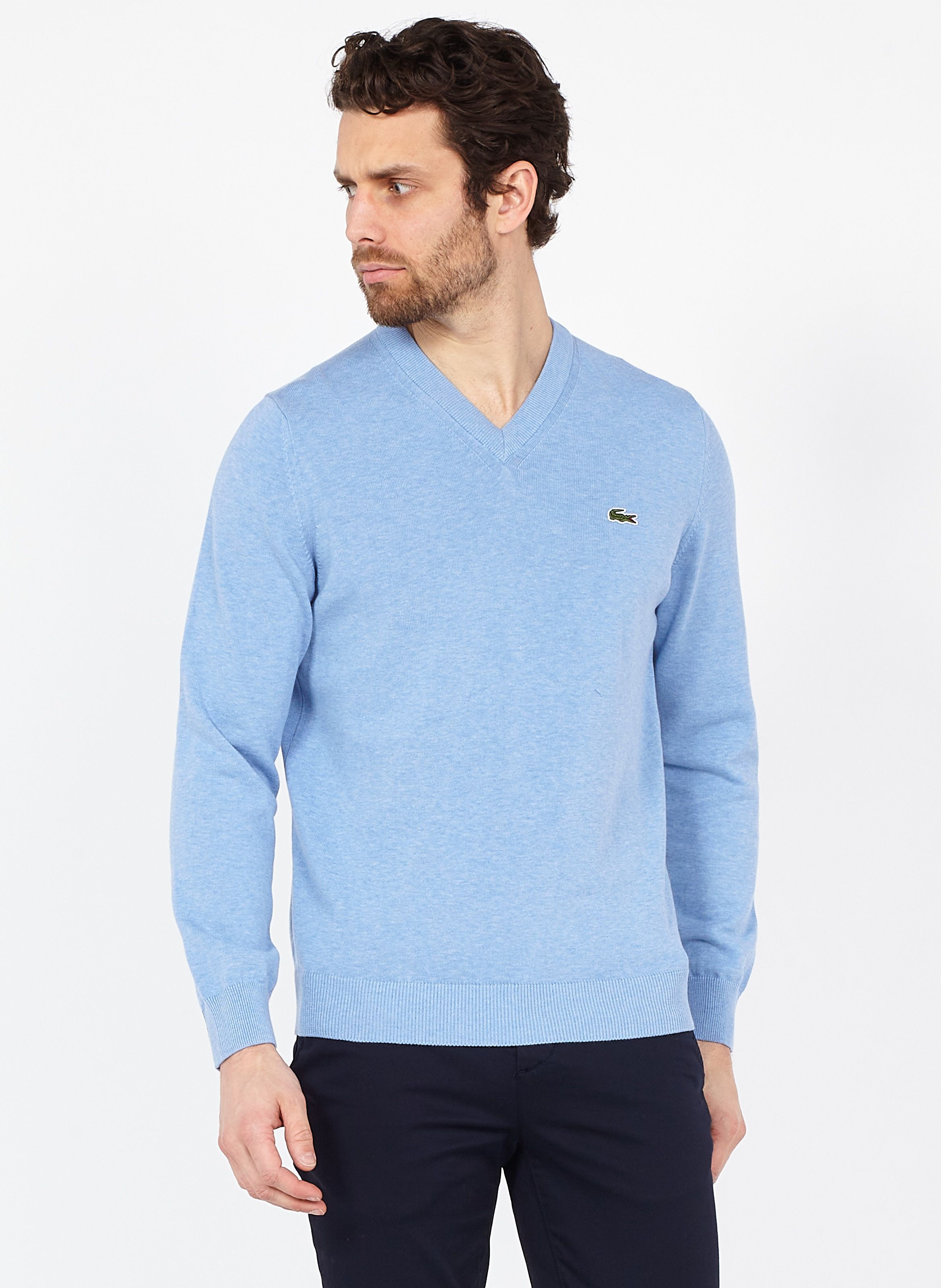 light blue lacoste sweater