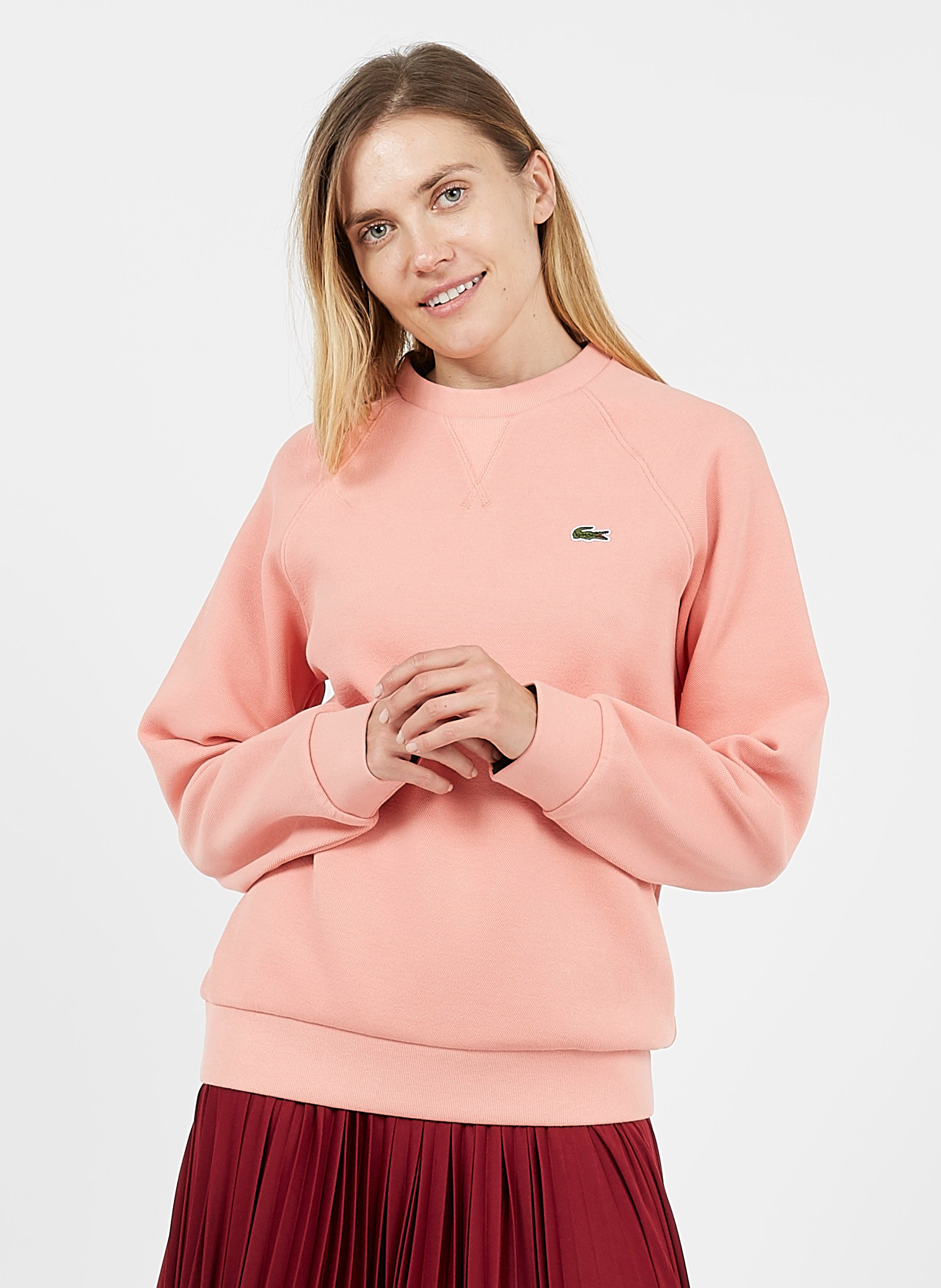 sweat lacoste rose