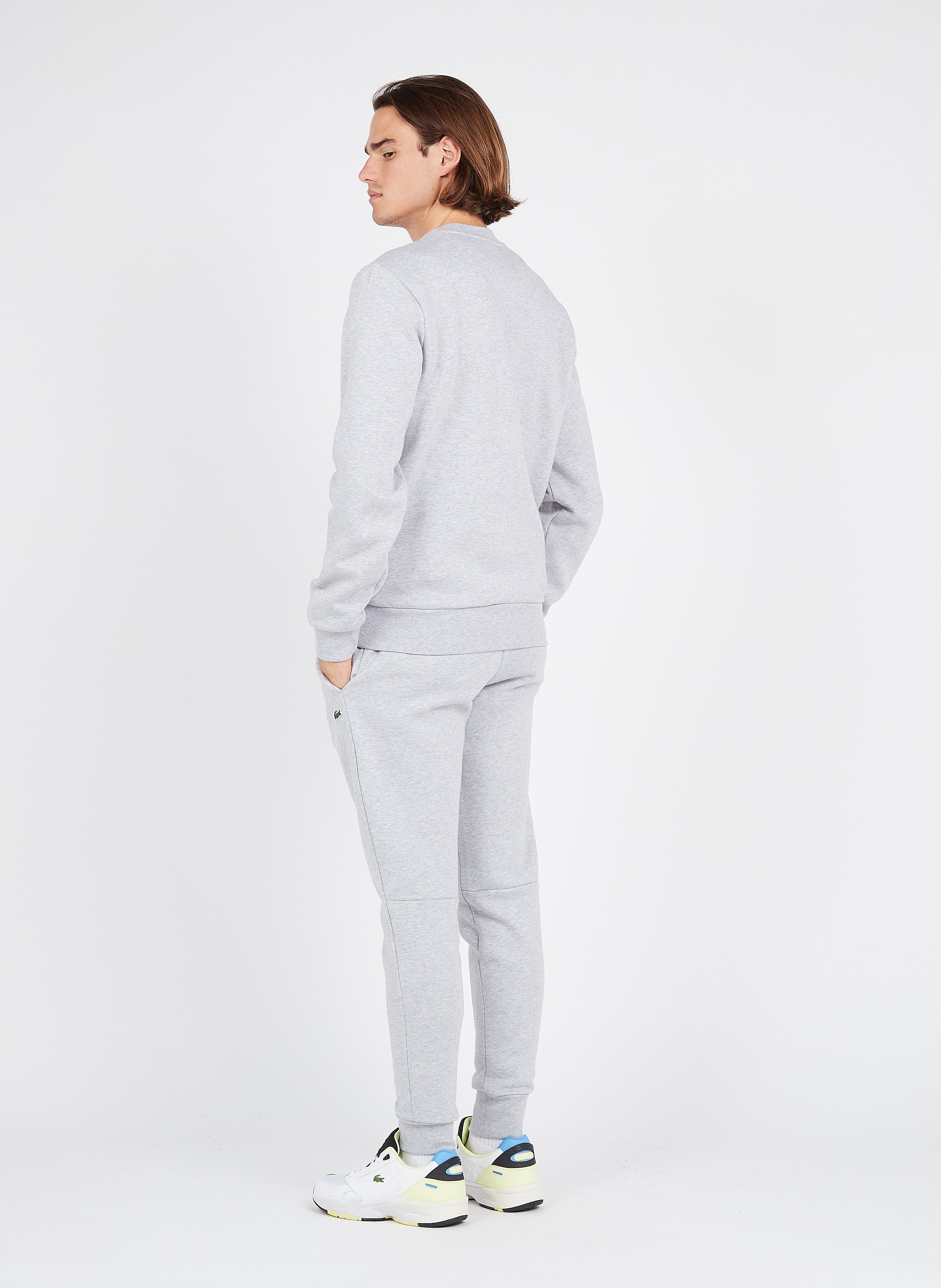 Lacoste grey online tracksuit