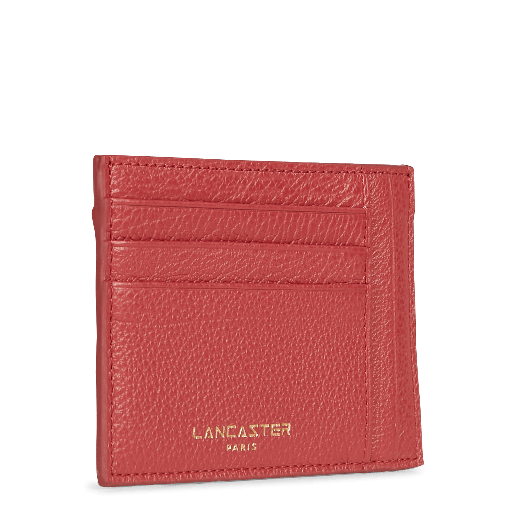 Leather Card Holder Bois Rouge Lancaster Paris Women Place des