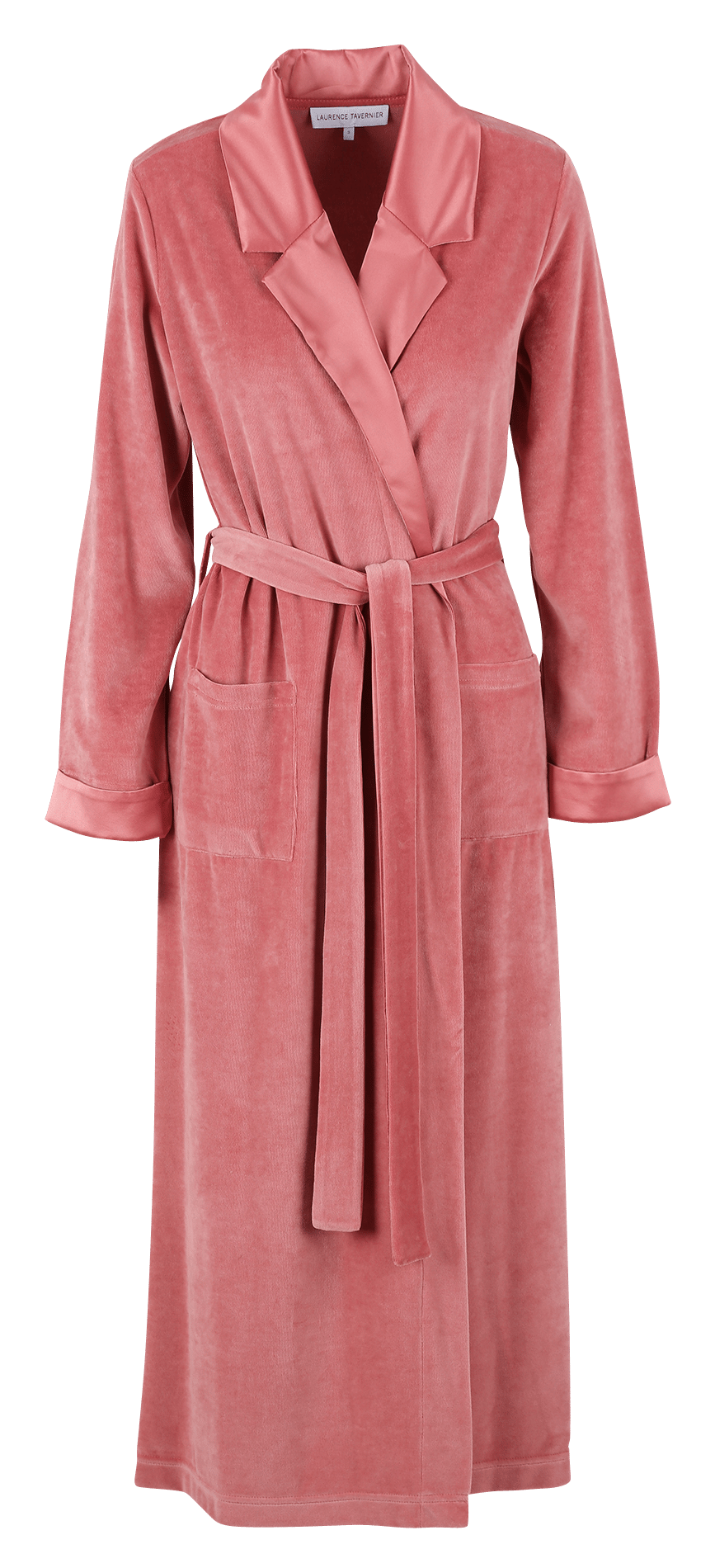 pink velvet dressing gown