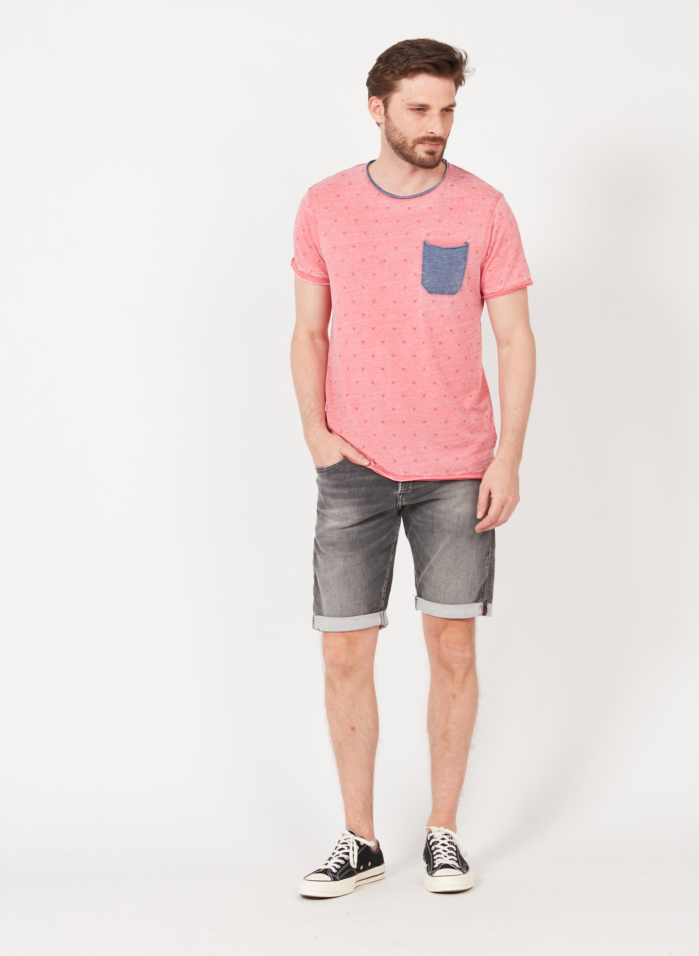 faded denim shorts mens