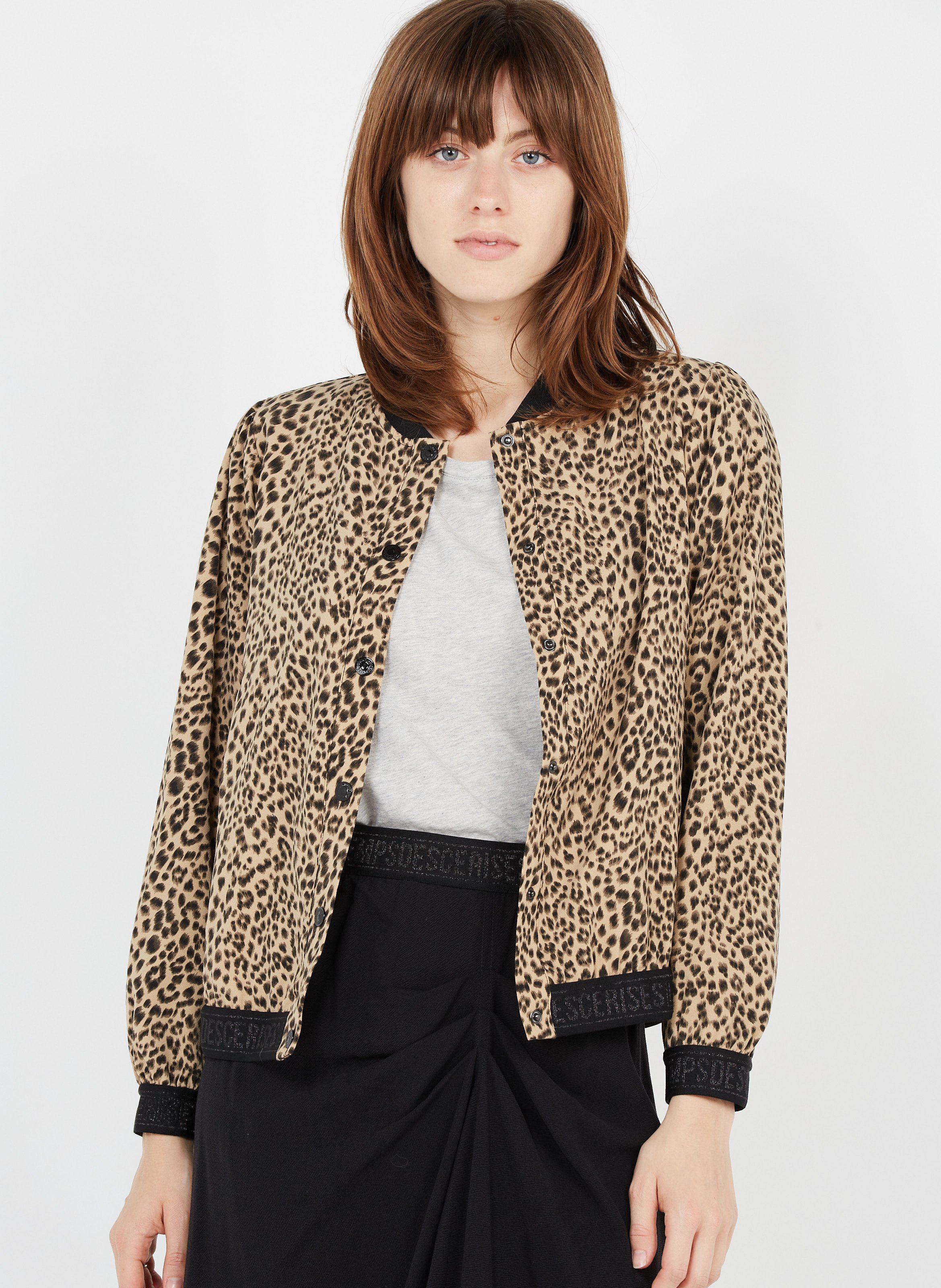 womens leopard bomber jacket