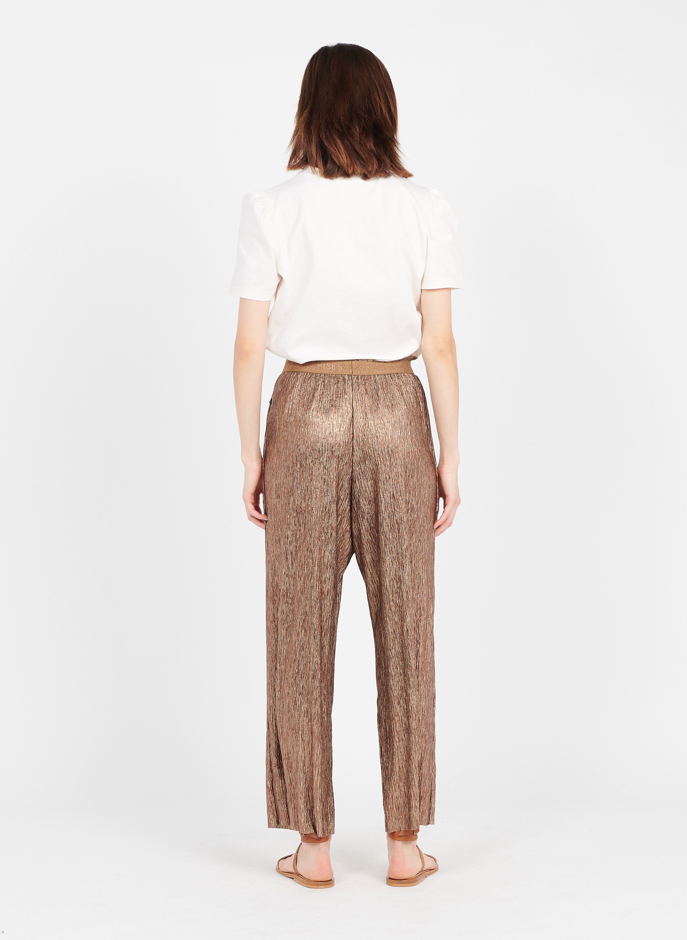 Sale Metallic Wide-leg Pants Cooper Le 