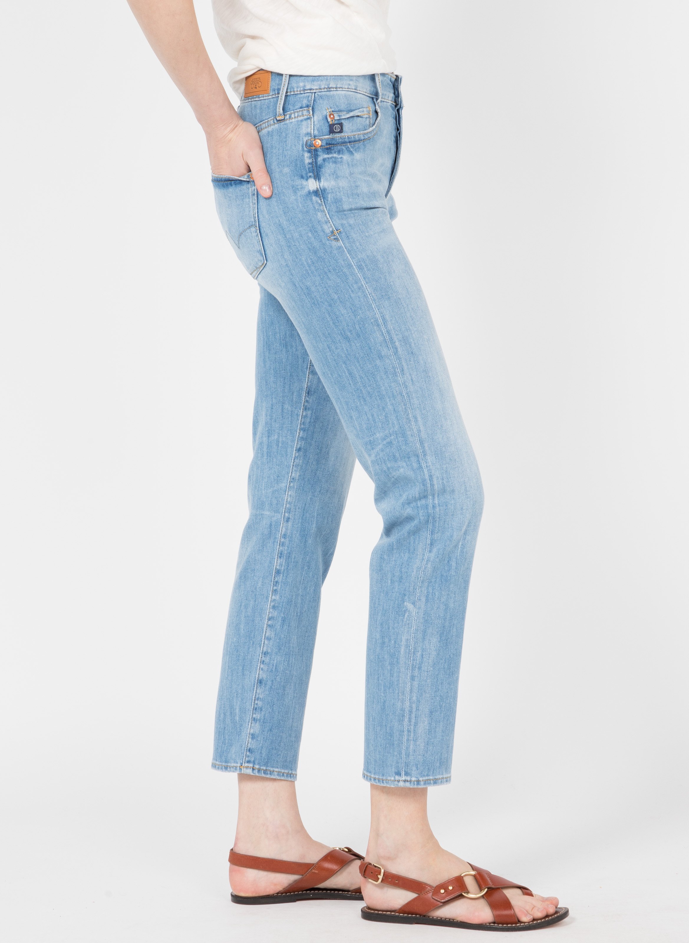 Straight Jeans Blue Le Temps Des Cerises - Women | Place des Tendances