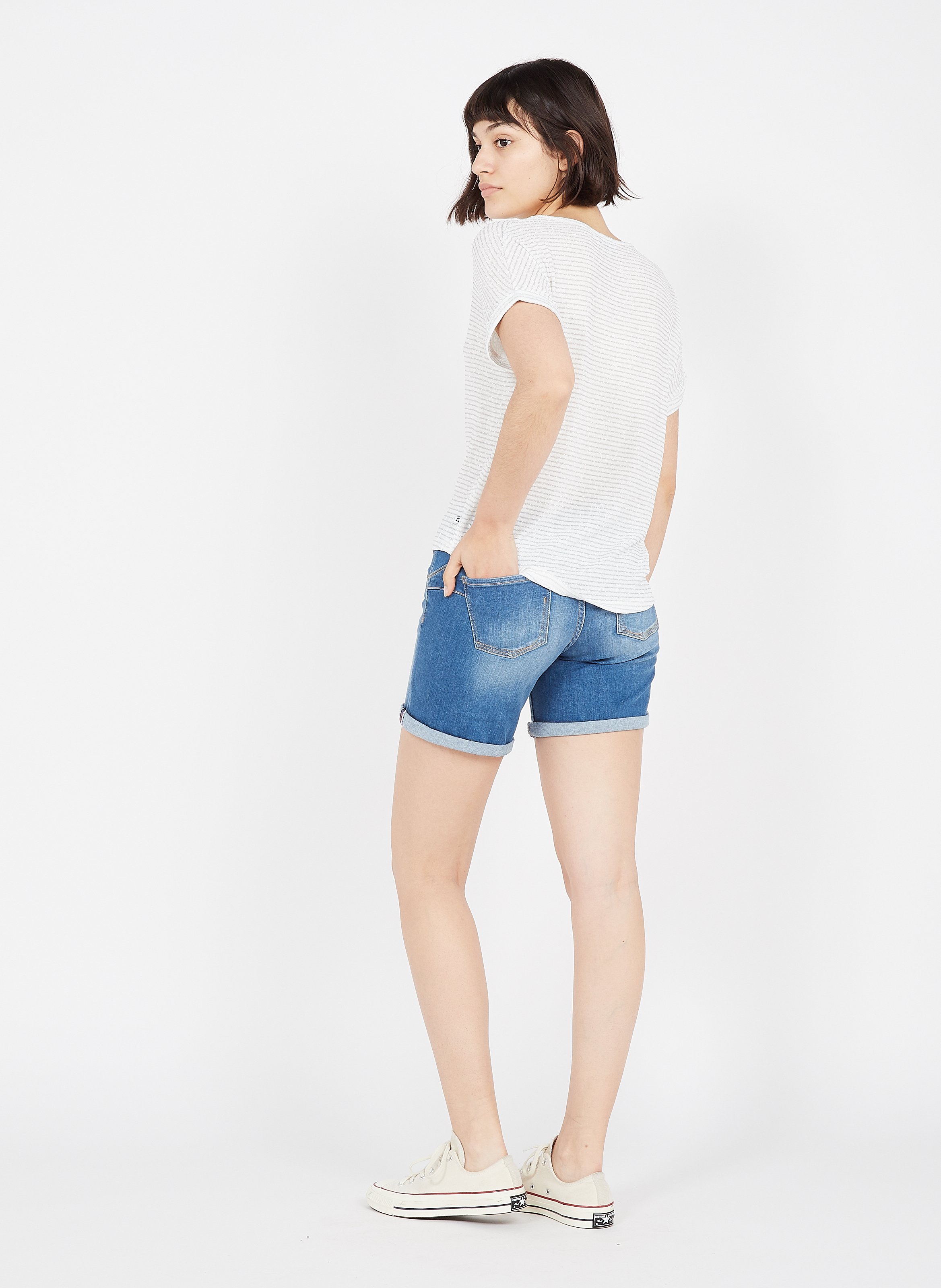 Sale Denim Shorts Blue Le Temps Des 