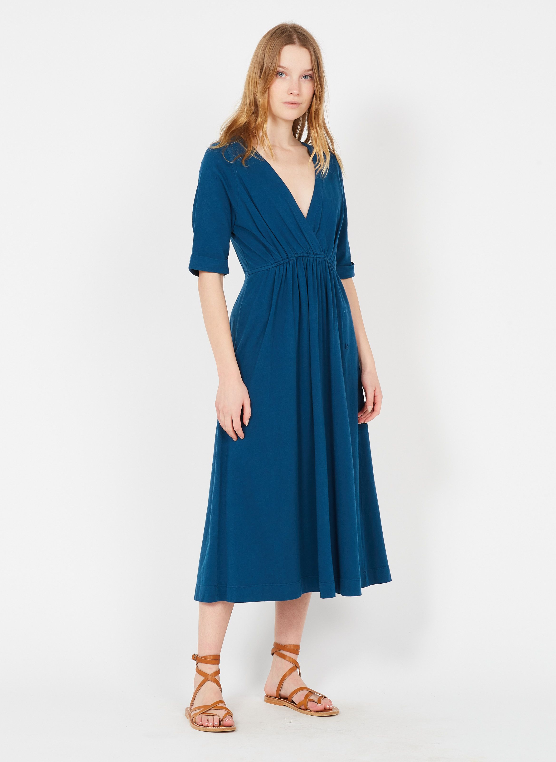 organic cotton wrap dress