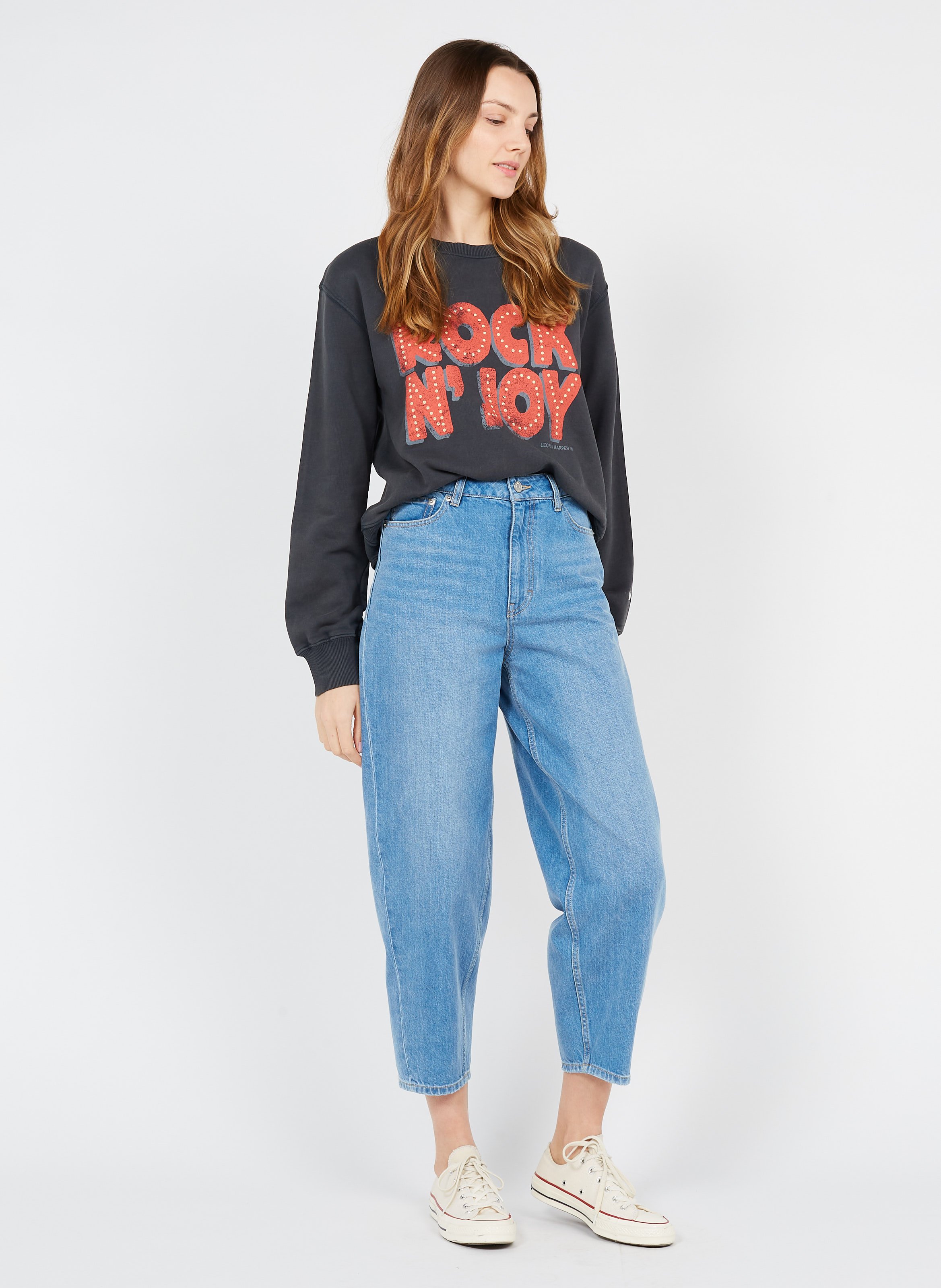 Sale High-rise Straight-leg Jeans In 27 