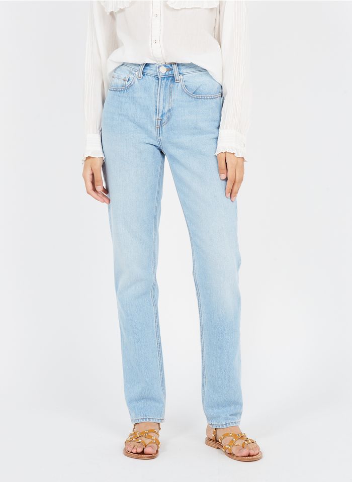 LEON & HARPER Faded jeans Straight cotton canvas jeans