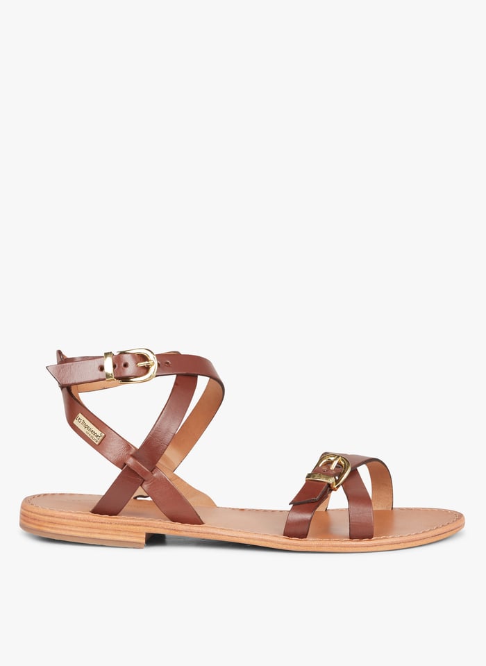 Flat Leather Sandals Tan Les Tropeziennes Women Place Des Tendances Flat Leather Sandals Tan Les Tropeziennes Women Place Des Tendances