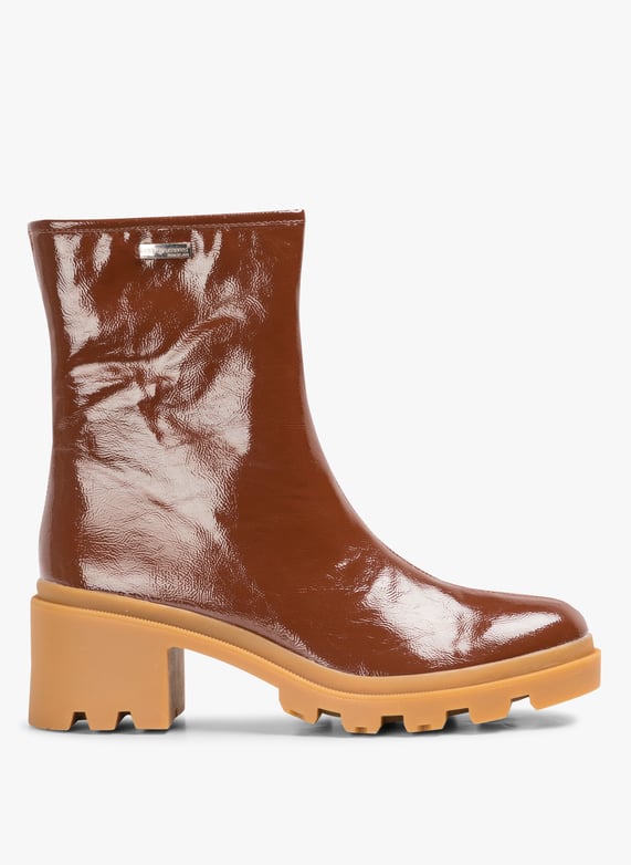 Heeled Patent Mid calf Boots Terracota Vernis Les Tropeziennes Par M.belarbi Women DELIZIA TERRACOTA VERNIS TERRACOTA VERNIS Place des Tendances Europe