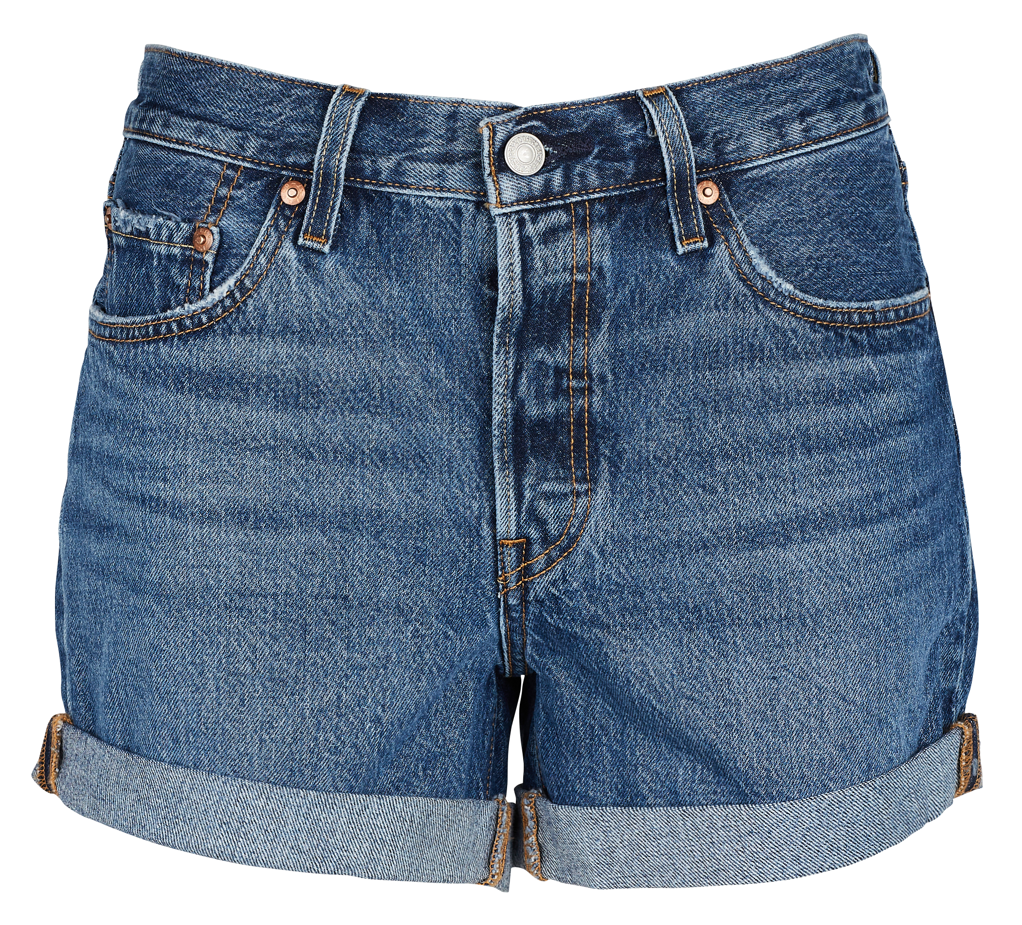 levi's cuffed denim shorts