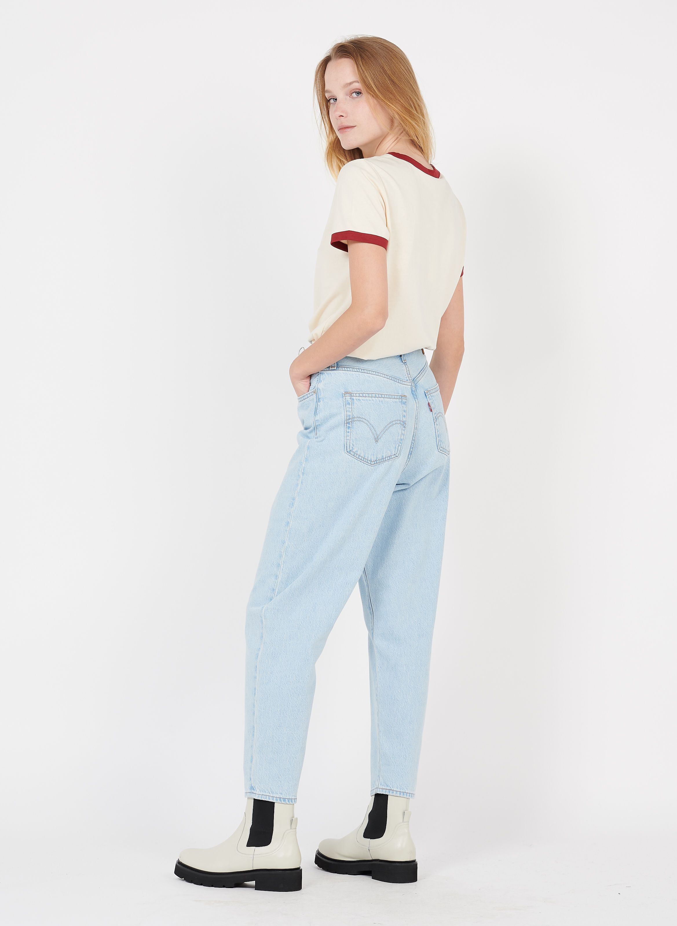 levi's cropped boyfriend jeans