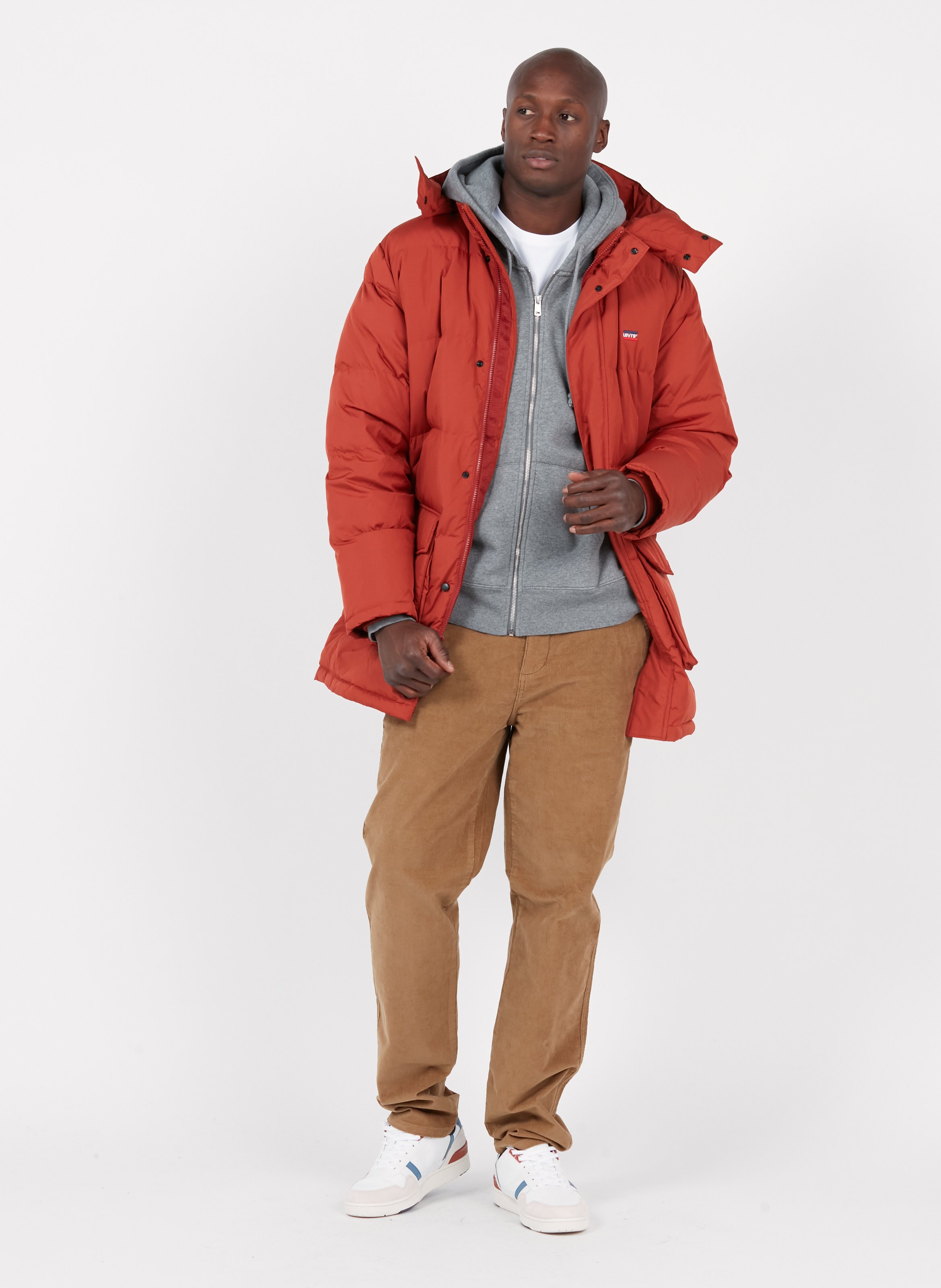 levi's padded longline jacket