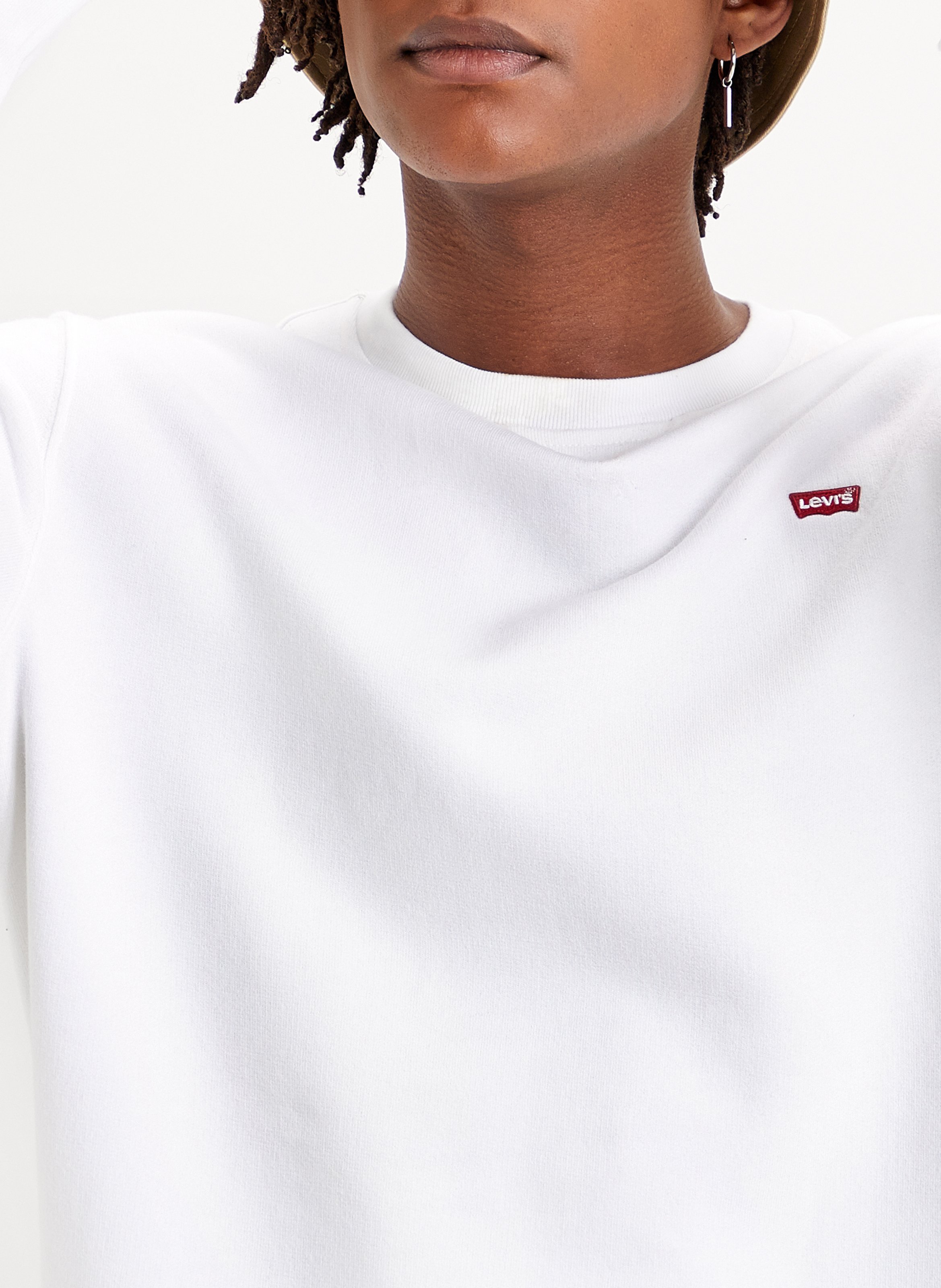 levis sweatshirt white