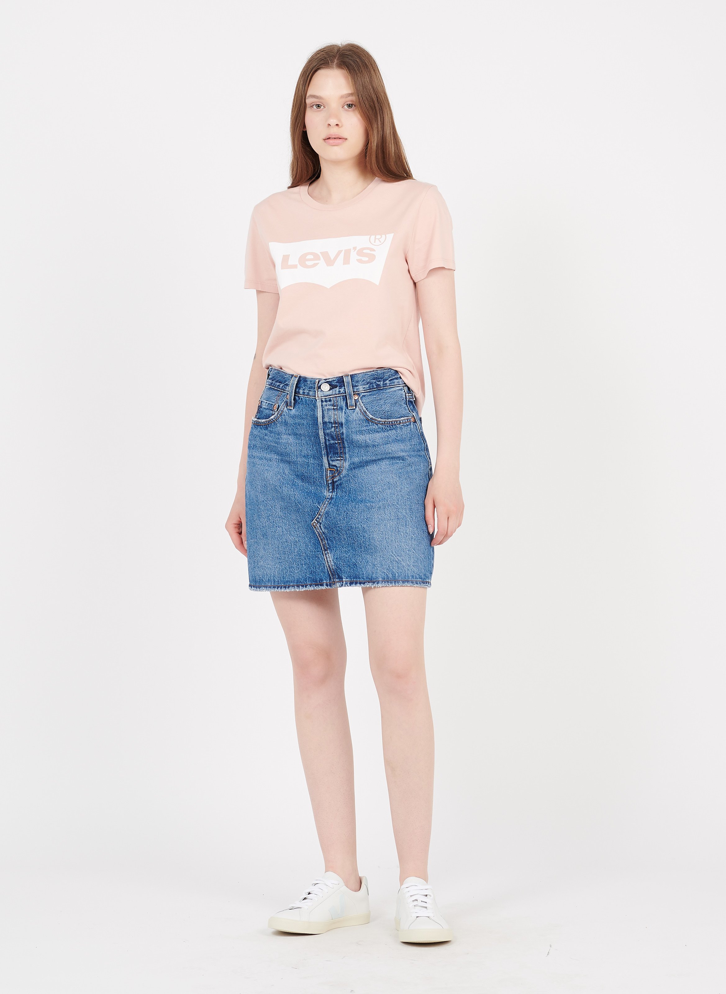 women's short denim skirt