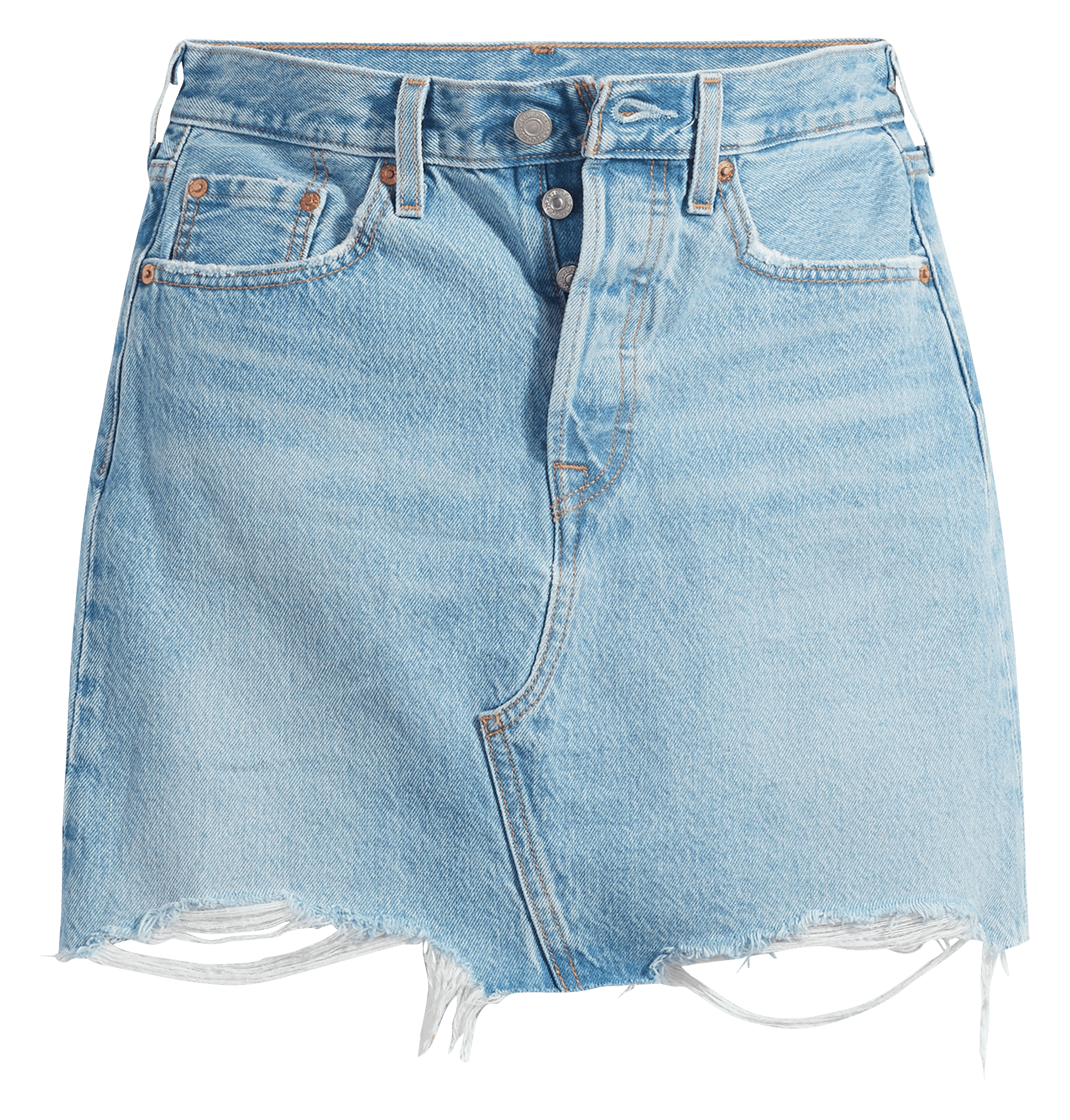Sale Short High-waisted Denim Skirt 