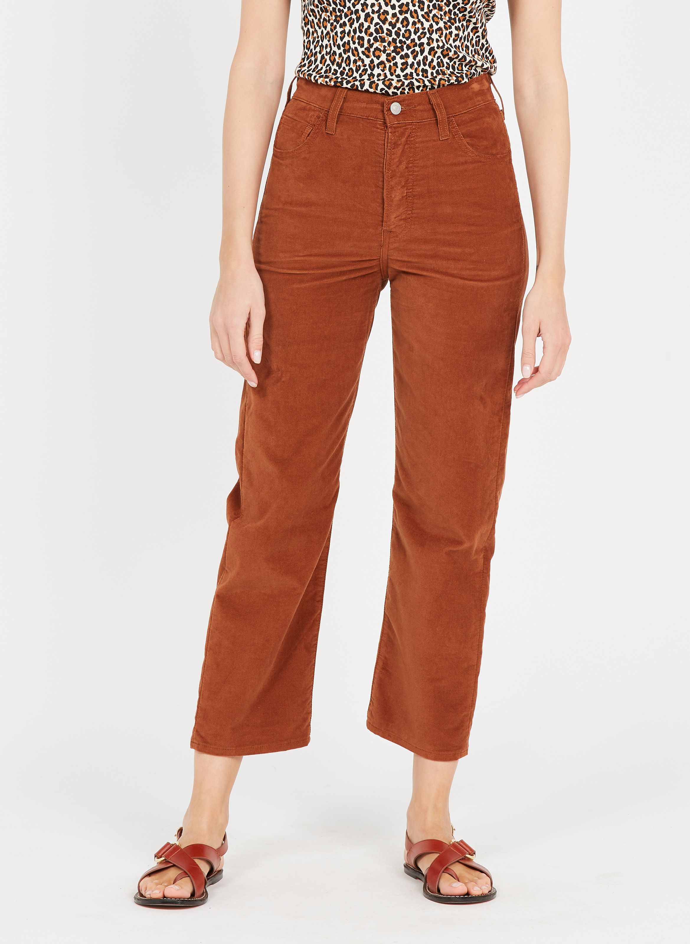 brown jeans levi's women's