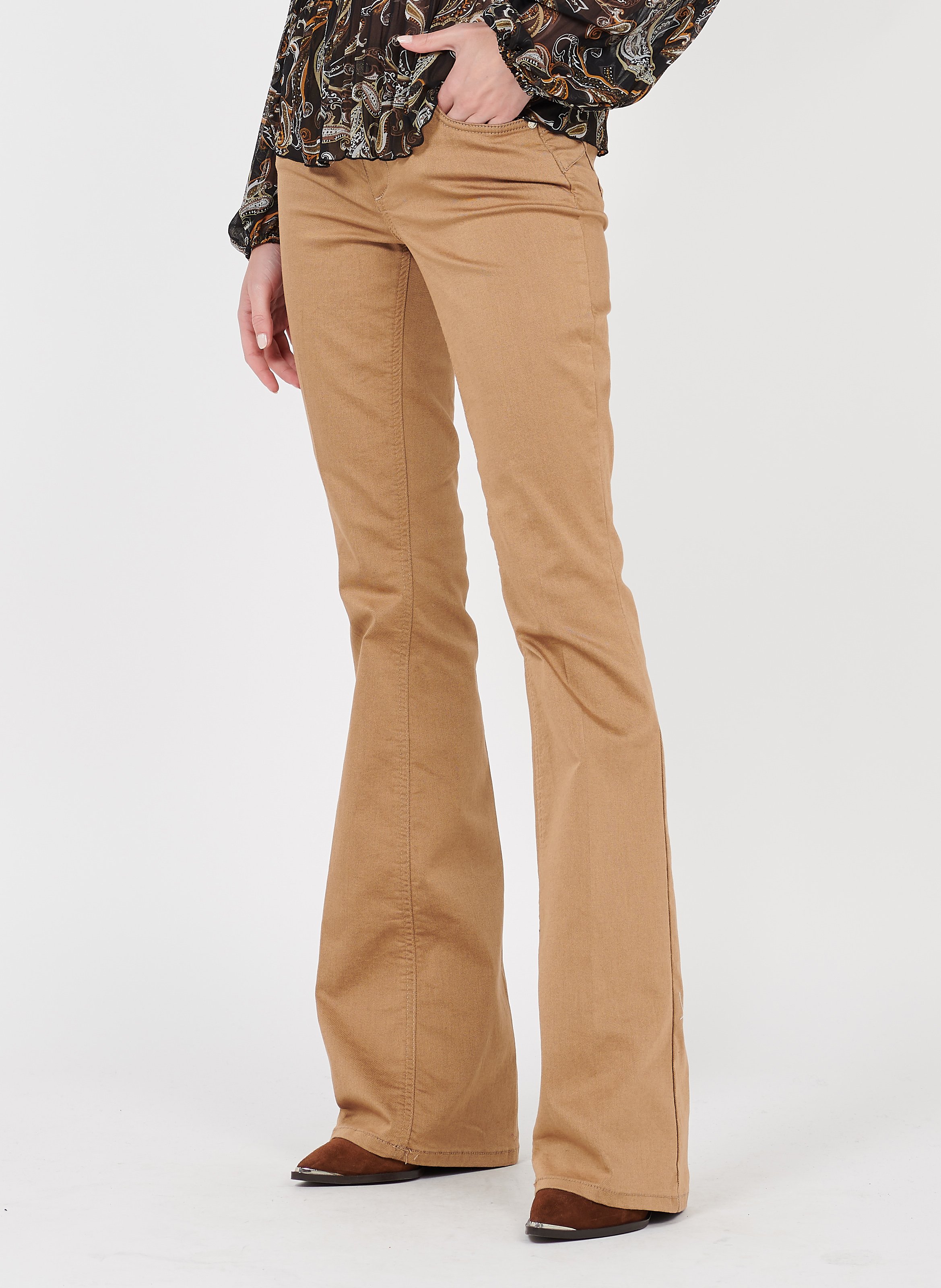 bootcut cotton pants