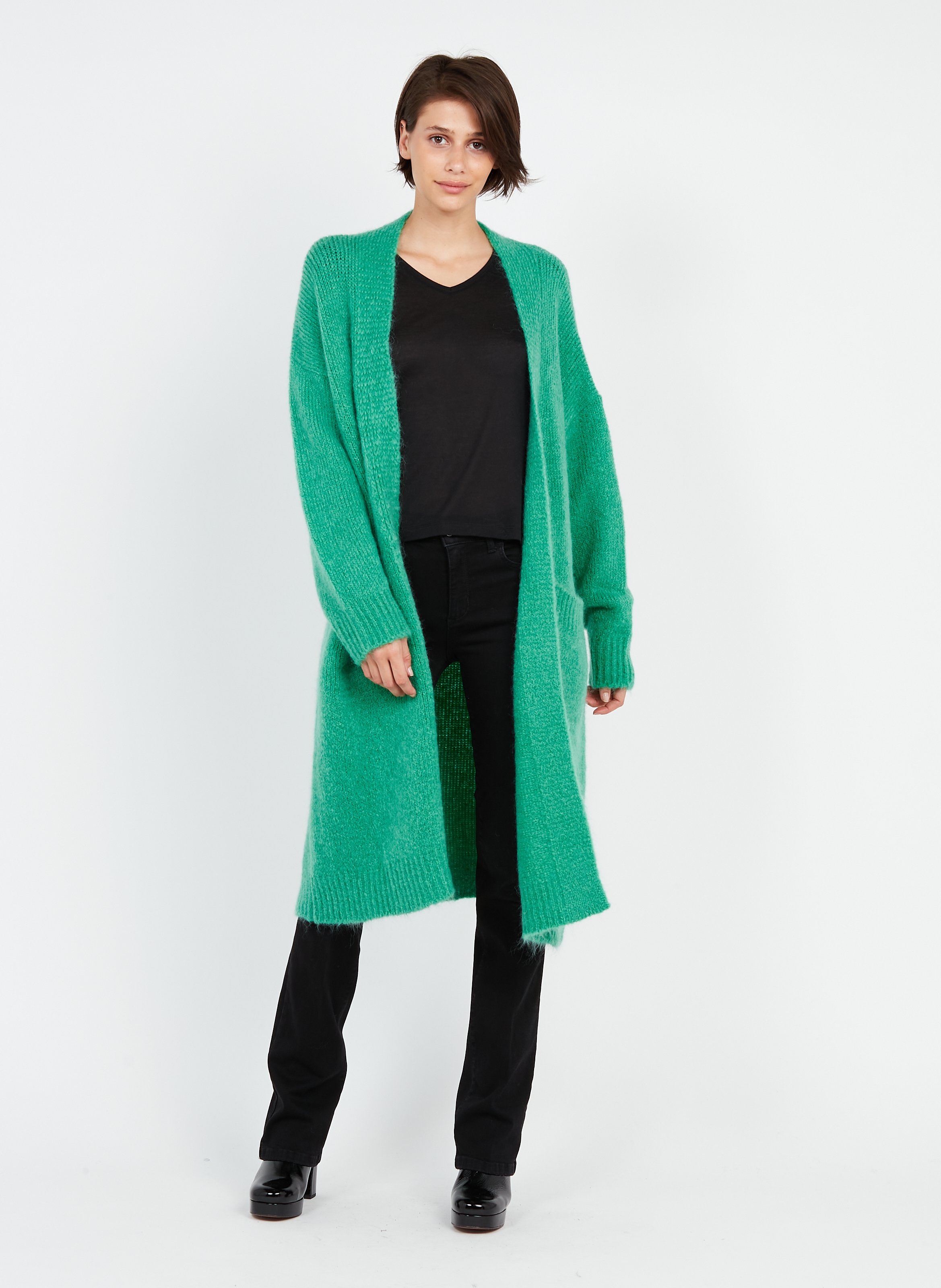Mohair-blend Cardigan Porcelain 