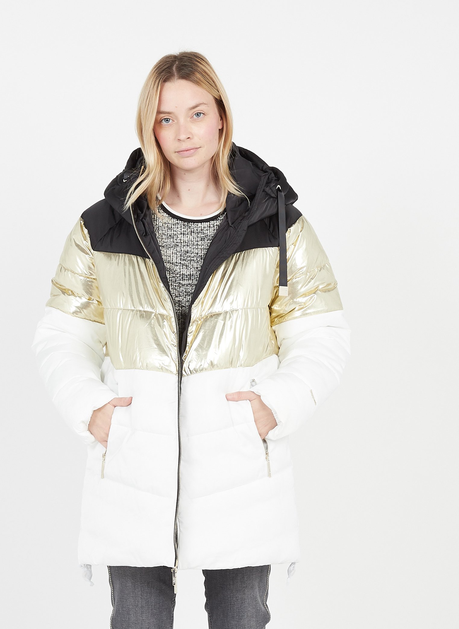 padded white jacket
