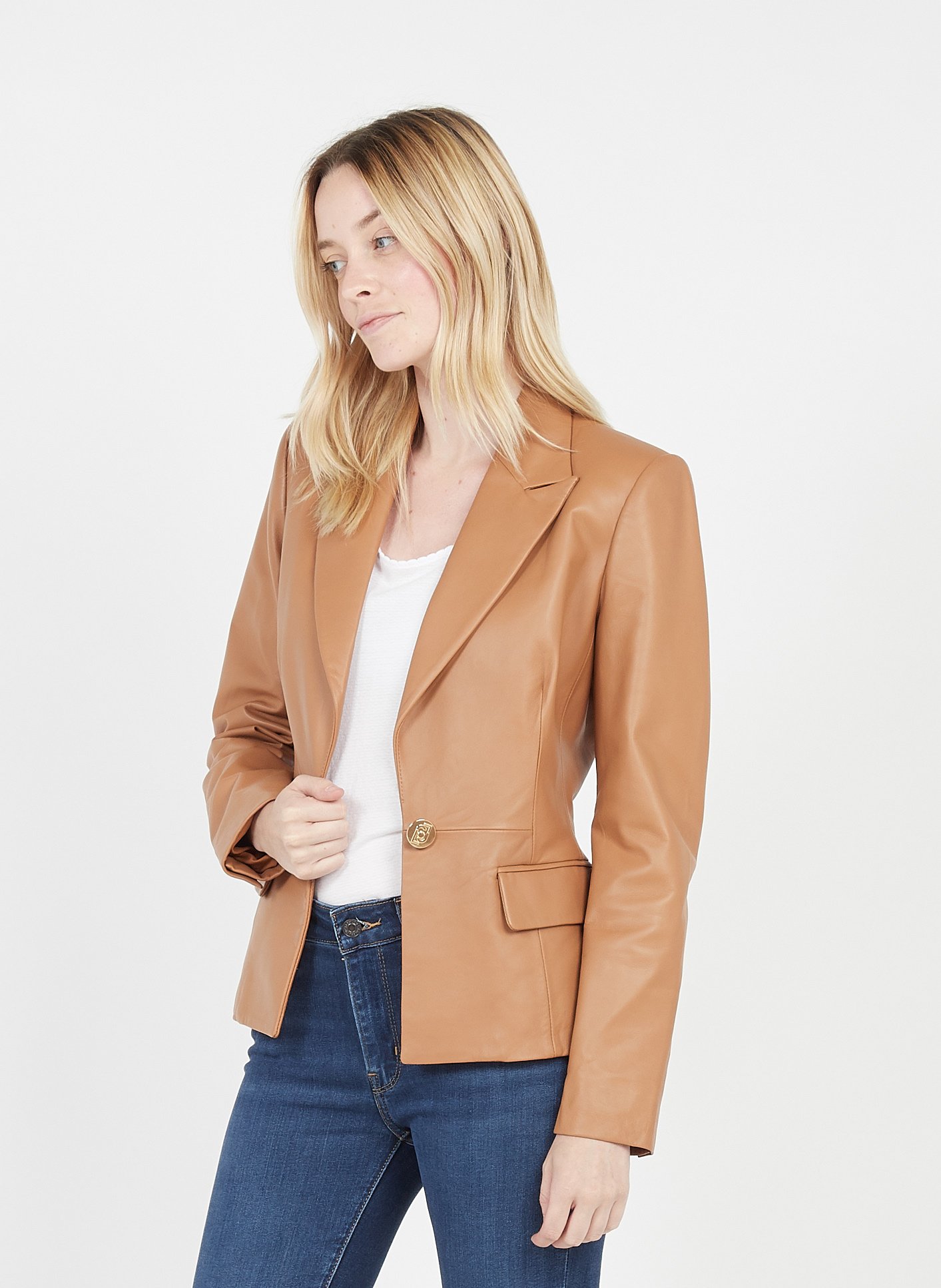 liu jo leather jacket