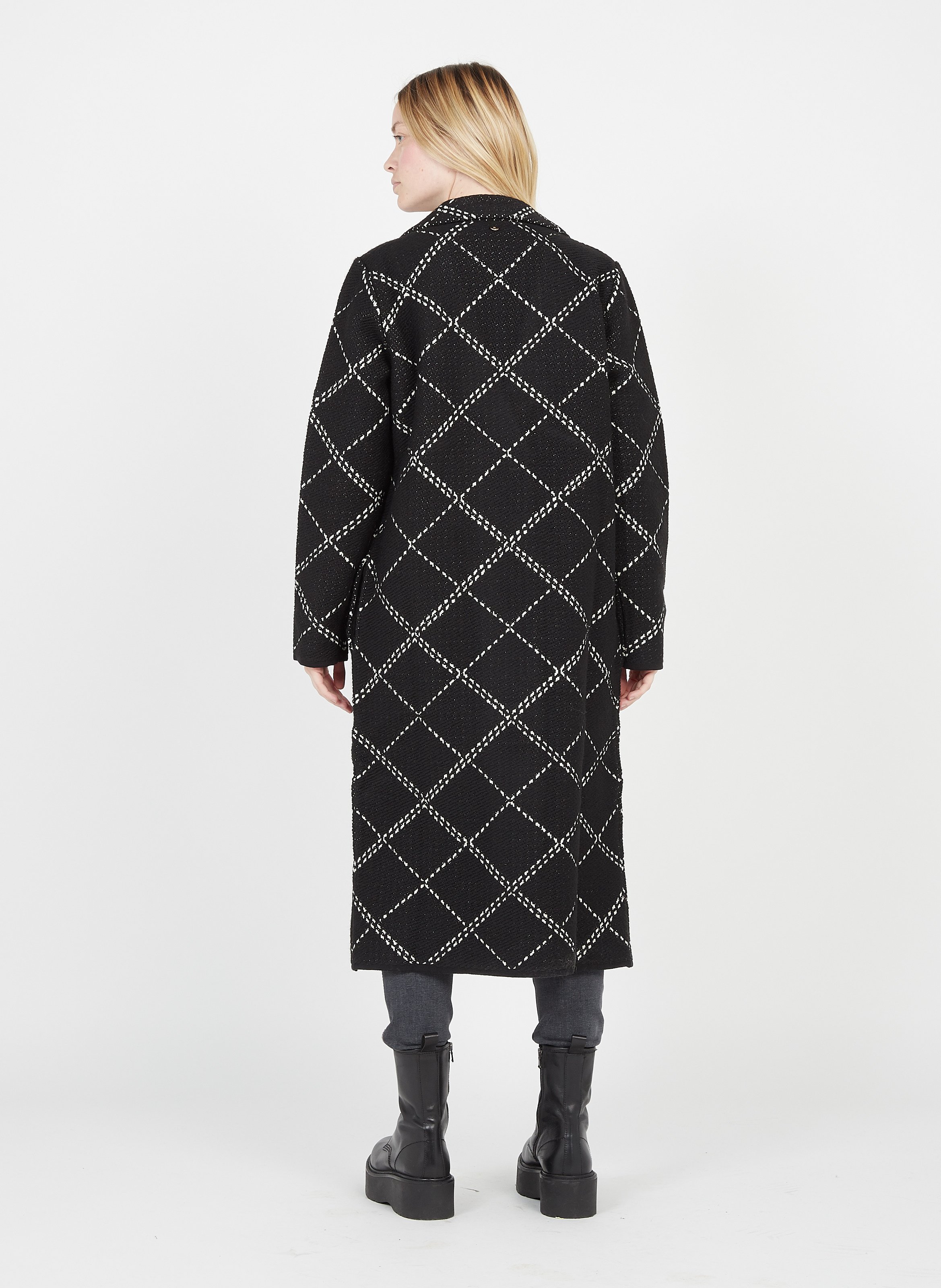 long jacquard jacket