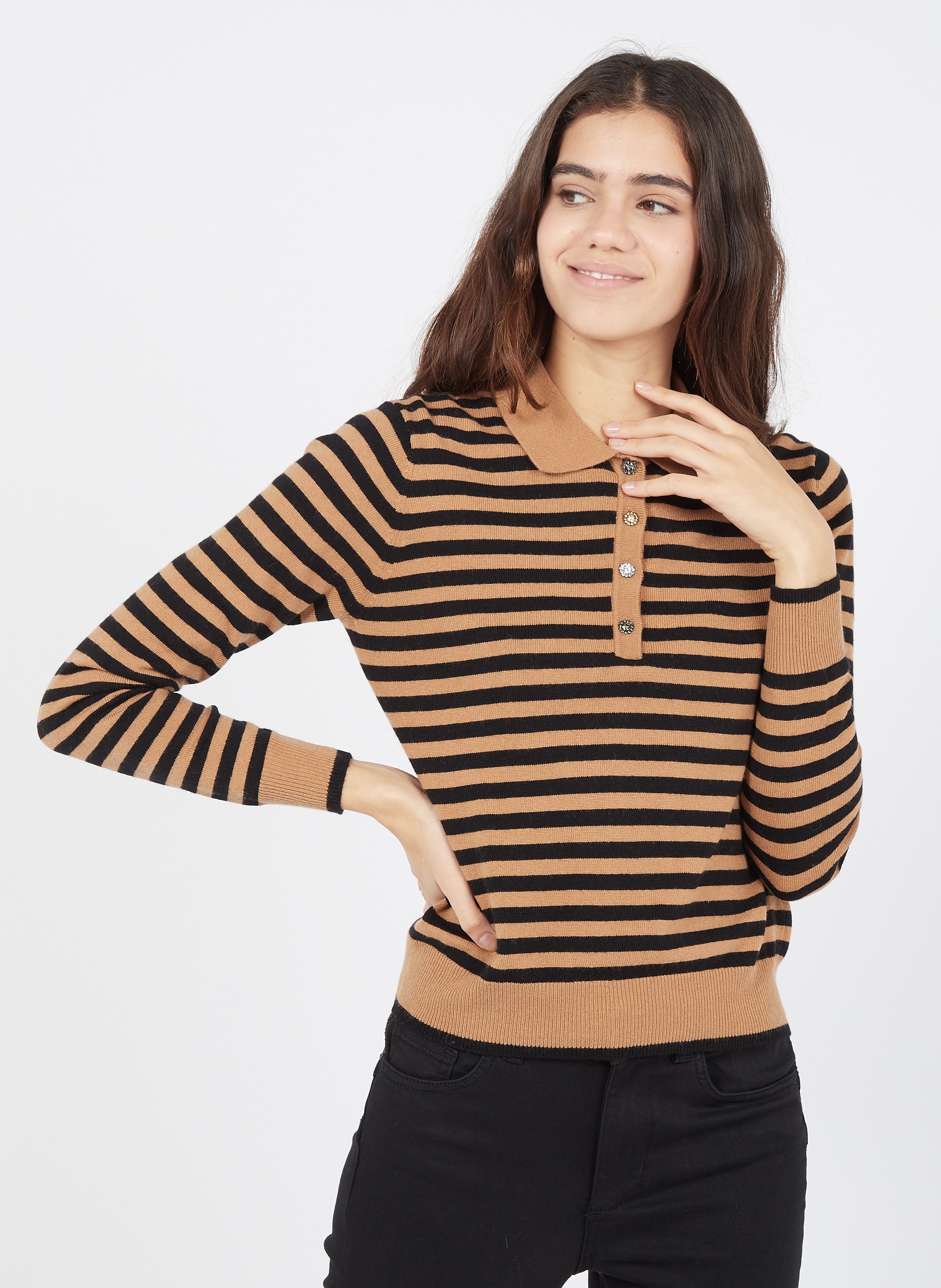 polo striped sweater