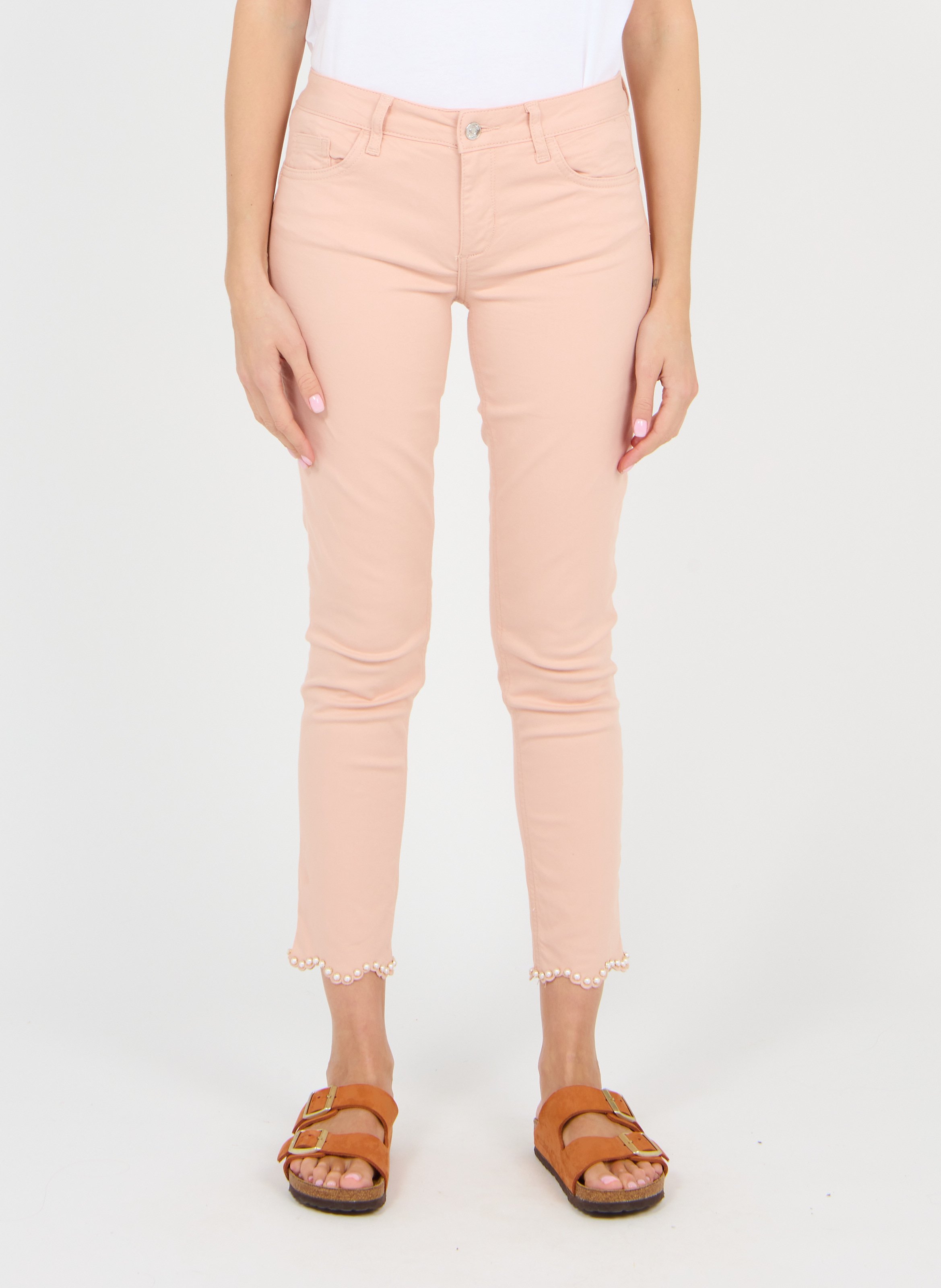 Slim-fit Pants Dusty Rose Pearl Liu Jo - Women | Place des Tendances