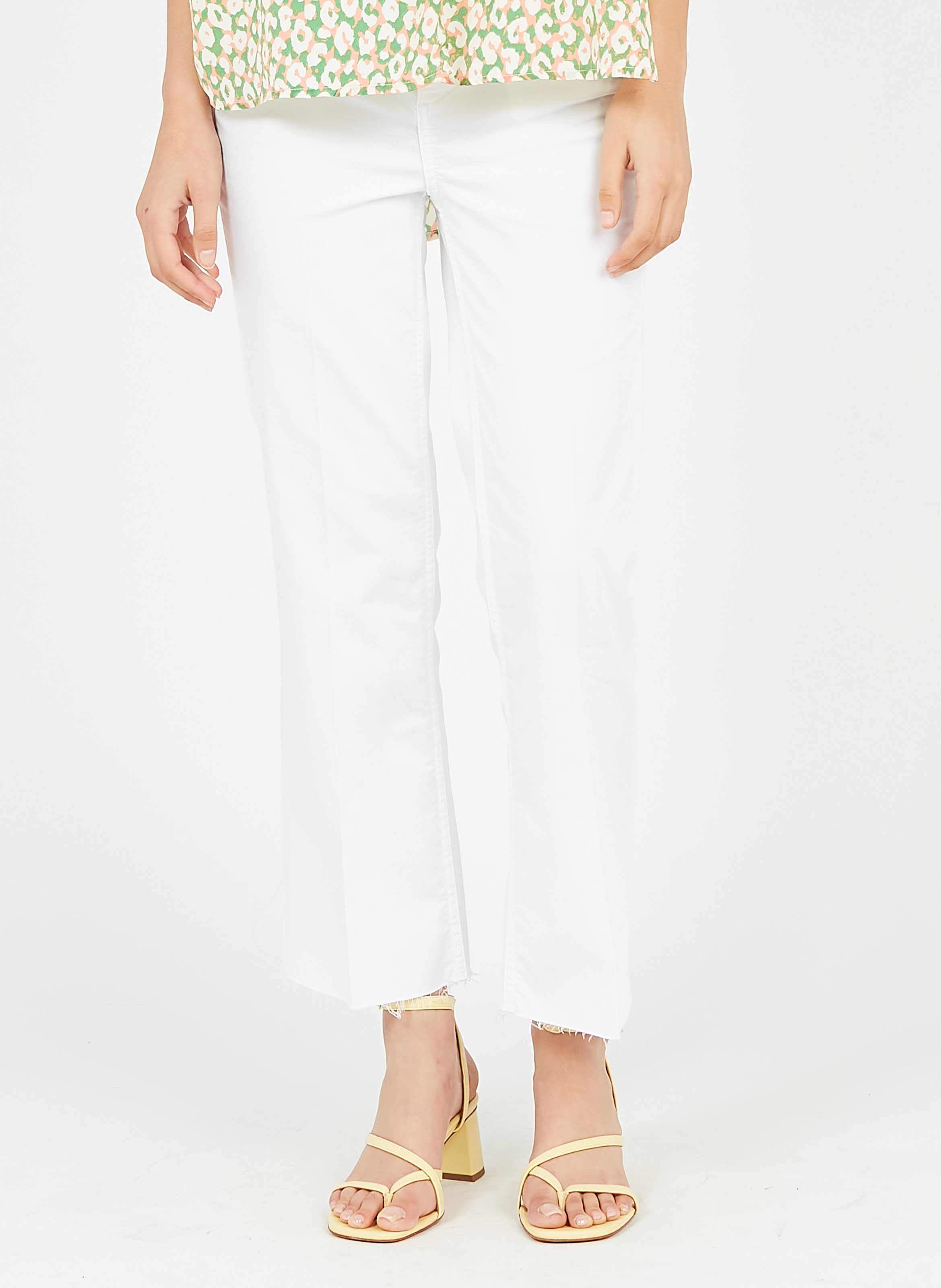 Slim-fit Push-up Cotton-blend Pants Bianco Ottico Liu Jo - Women | Place  des Tendances