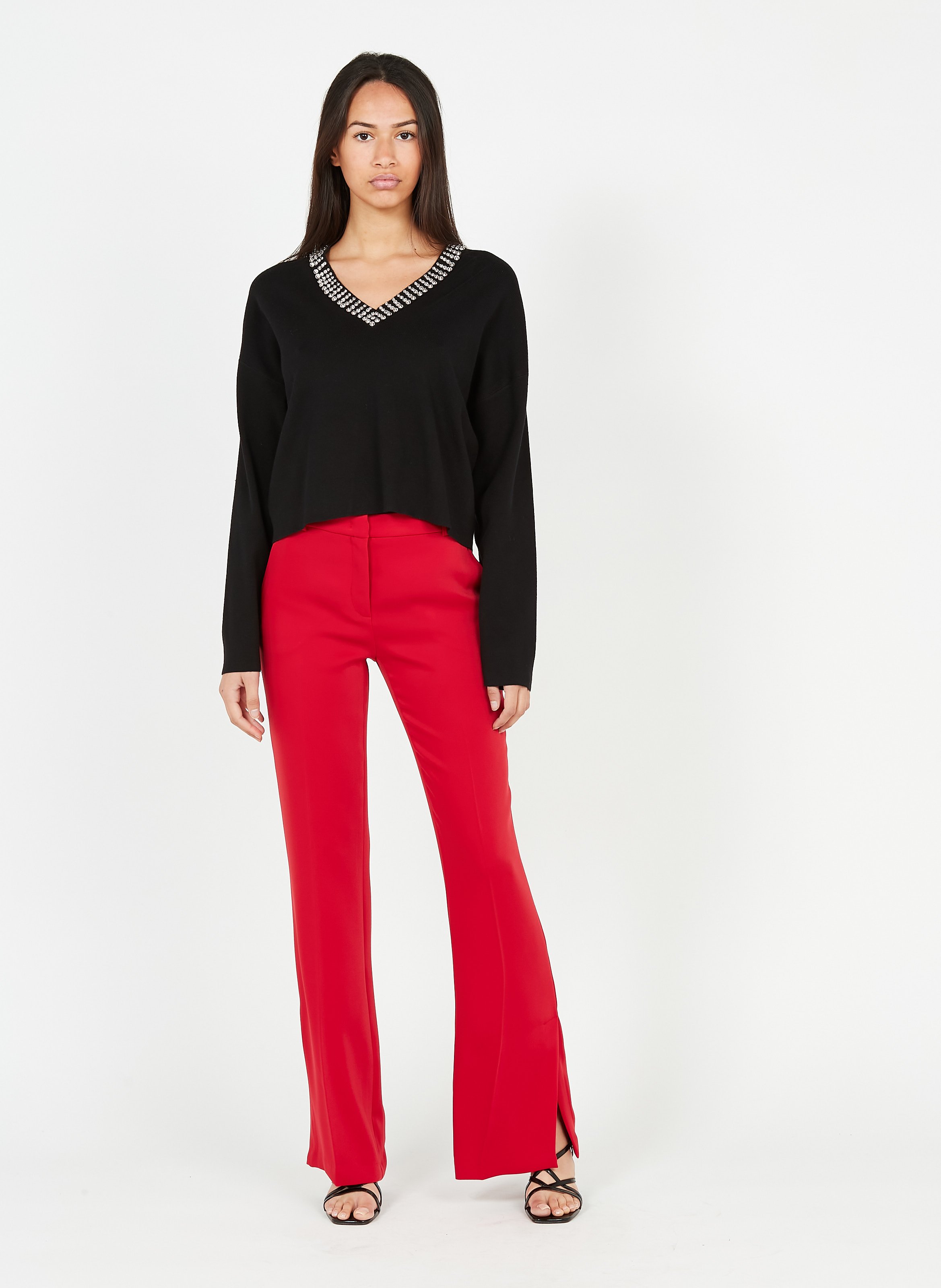 Sale Straight-leg Pants Rosso Scarlatto 