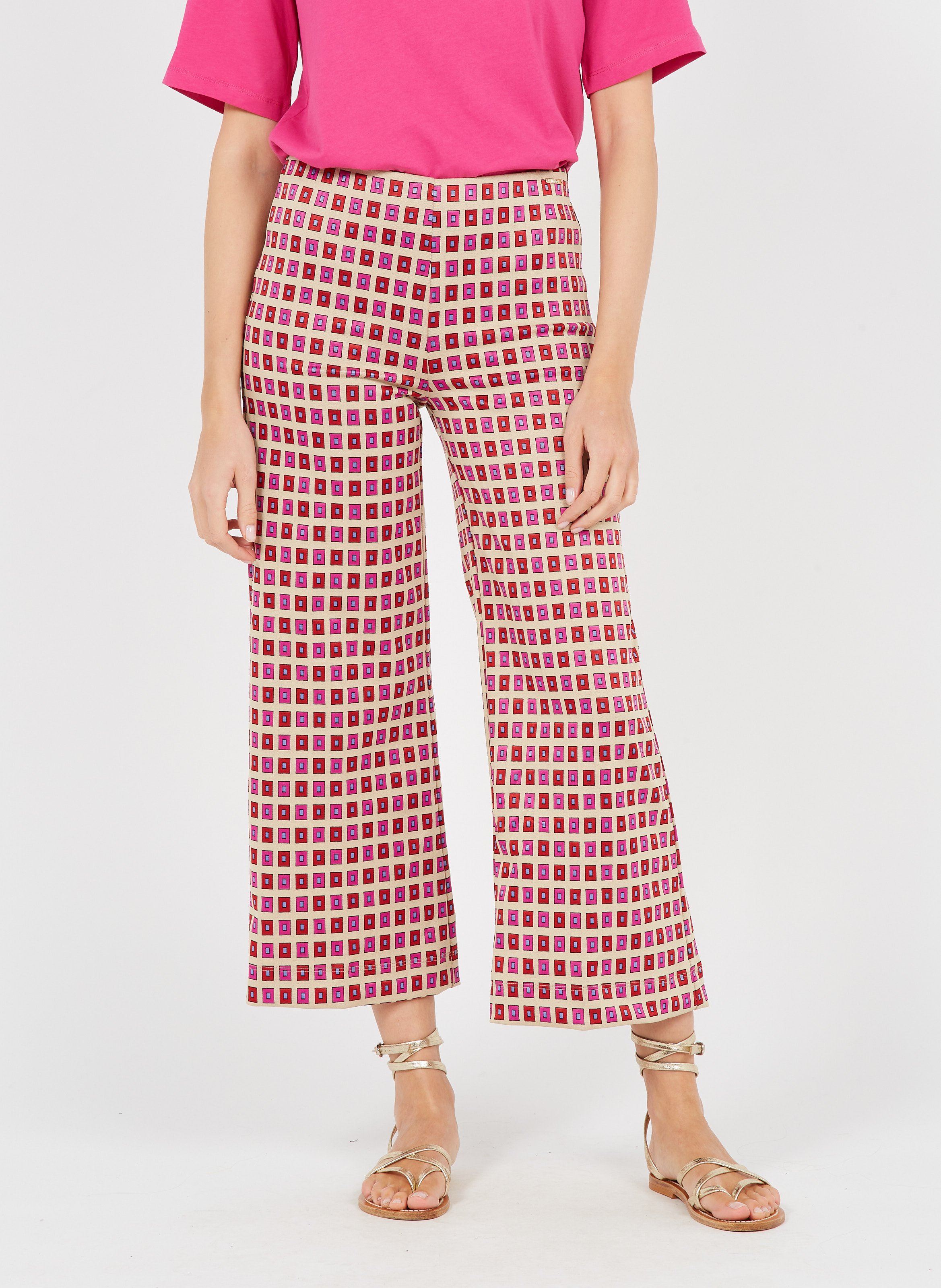 Jacquard Pants Texas Geometric Liu Jo 
