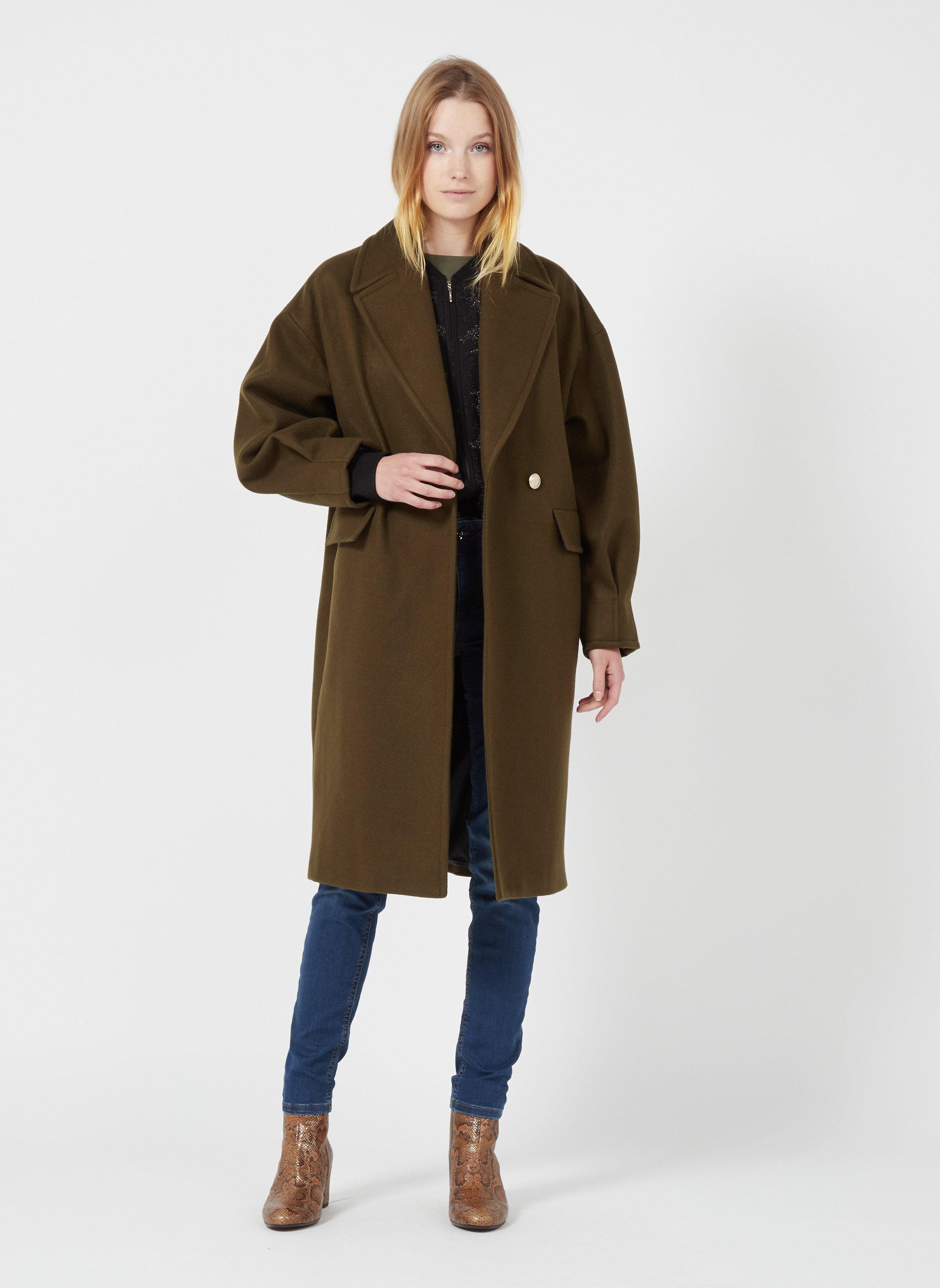 liu jo camel coat