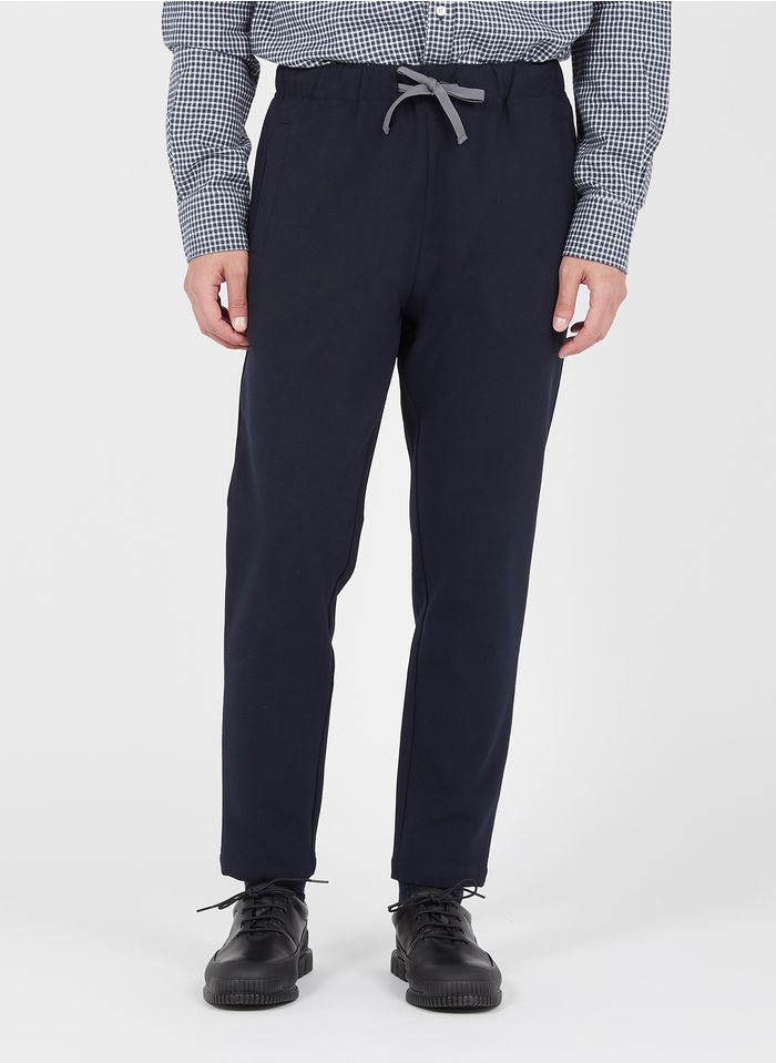 LOREAK MENDIAN Blue Straight cotton-blend pants