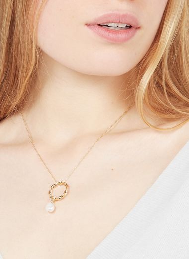 Louise Damas Niki Crystal Pendant Necklace