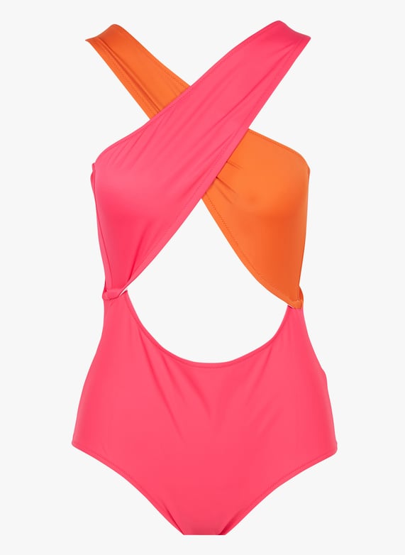 One piece Open Swimsuit Rose Fuschia Orange Luz Collections Women CHLOE ROSE FUSCHIA ORANGE ROSE FUSCHIA ORANGE Place des Tendances Europe