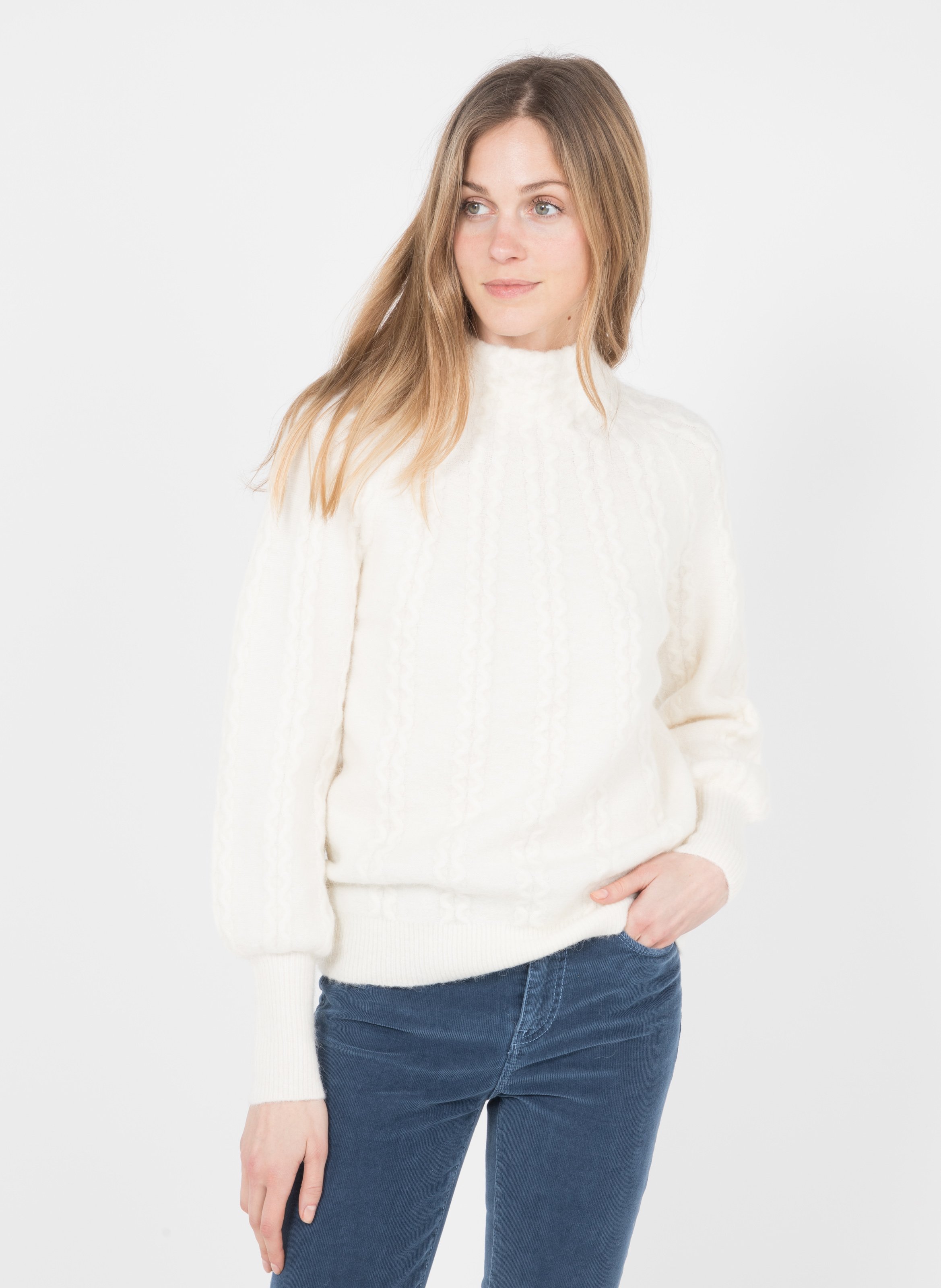 ecru cashmere sweater