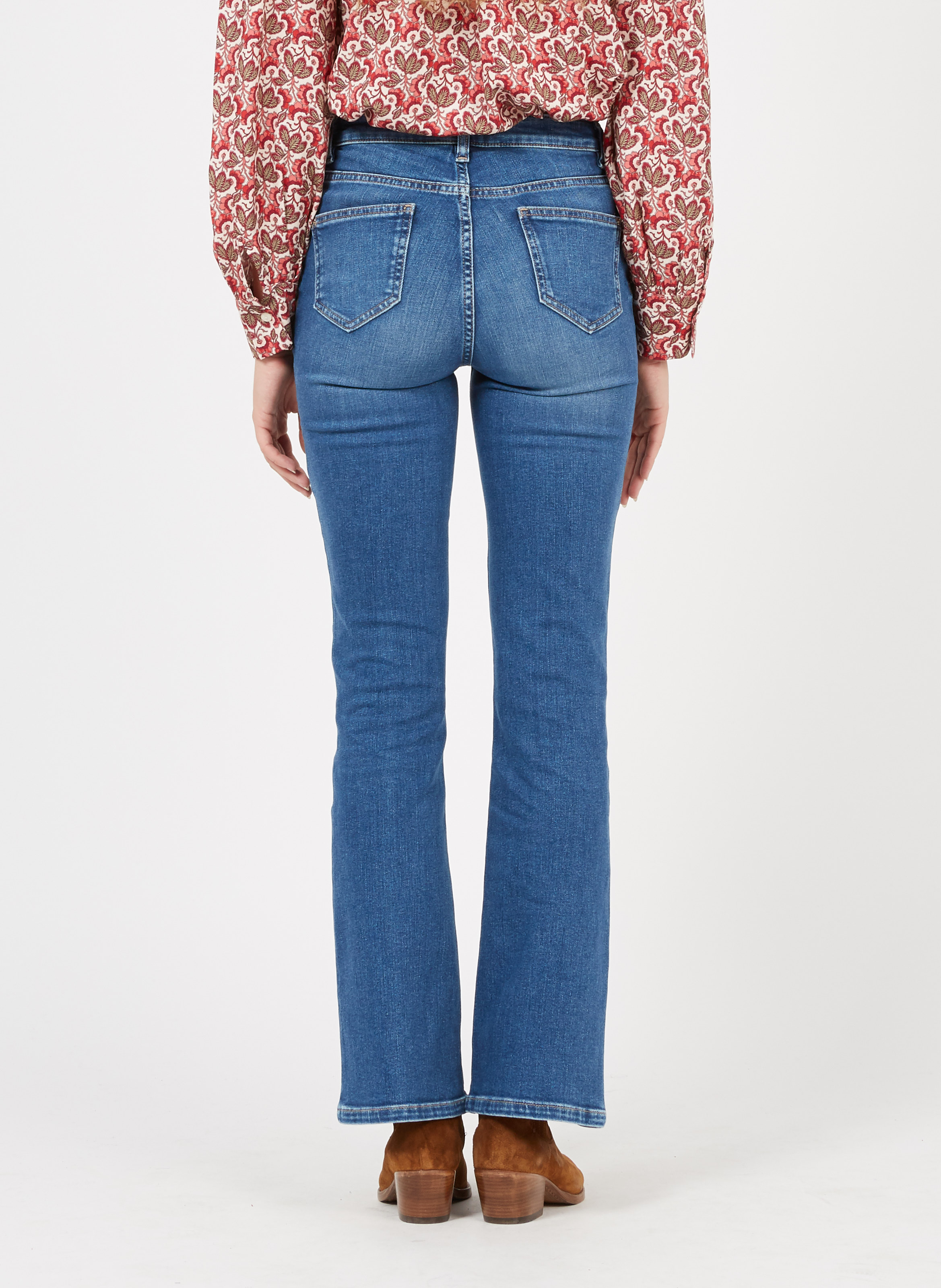 Ecofriendly 5pocket Flared Jeans Stone Used Maison 123 Women