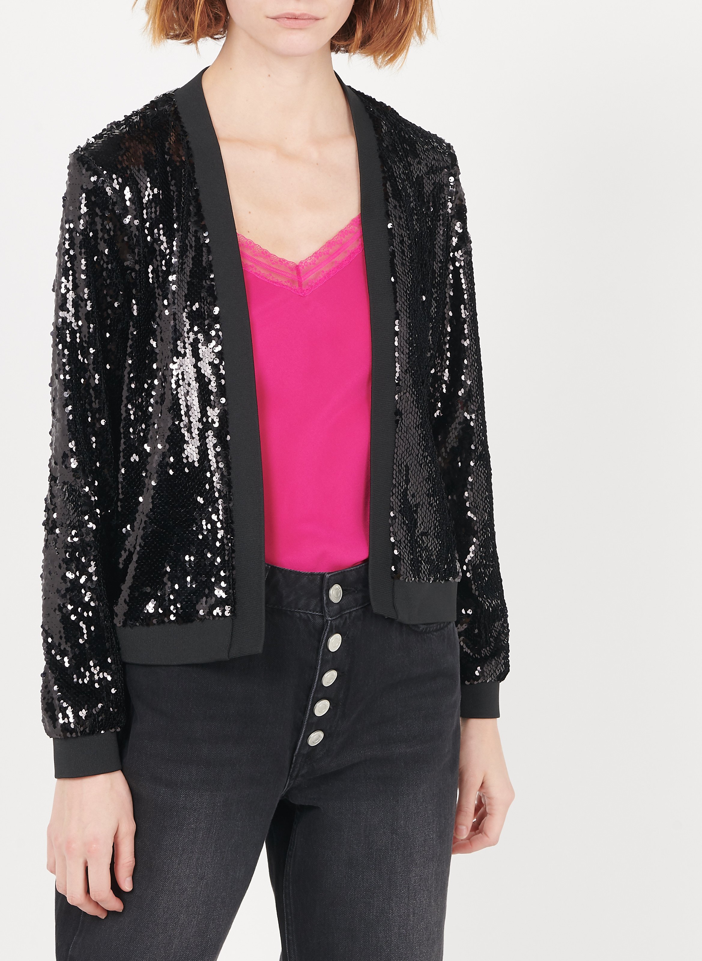 maje sequin jacket
