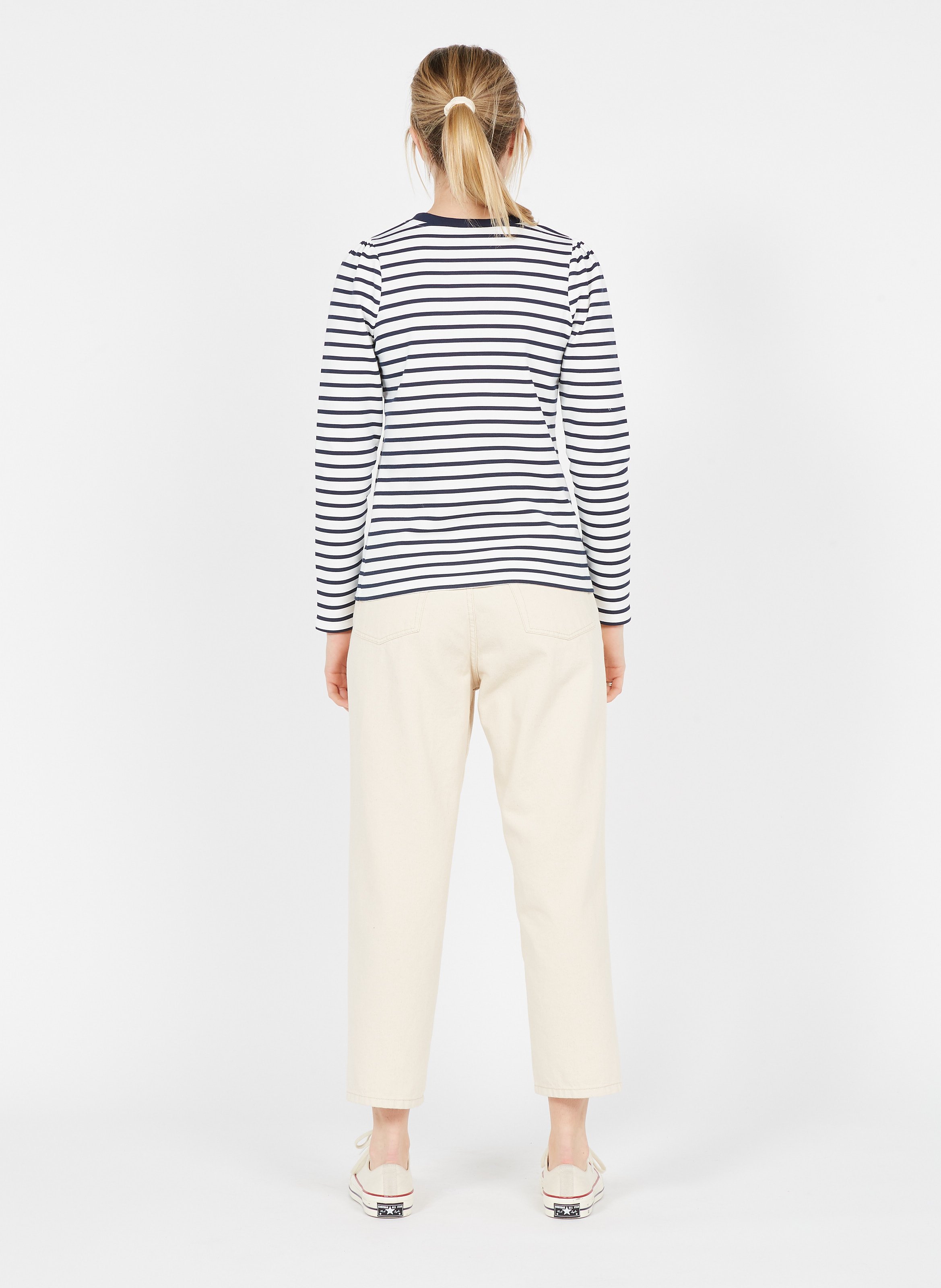 everlane boxy striped tee
